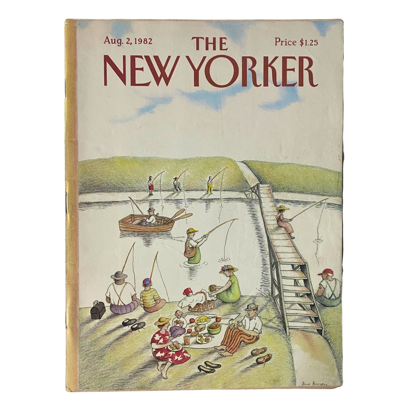 The New Yorker Full Magazine August 2, 1982 Anne Burgess Cover