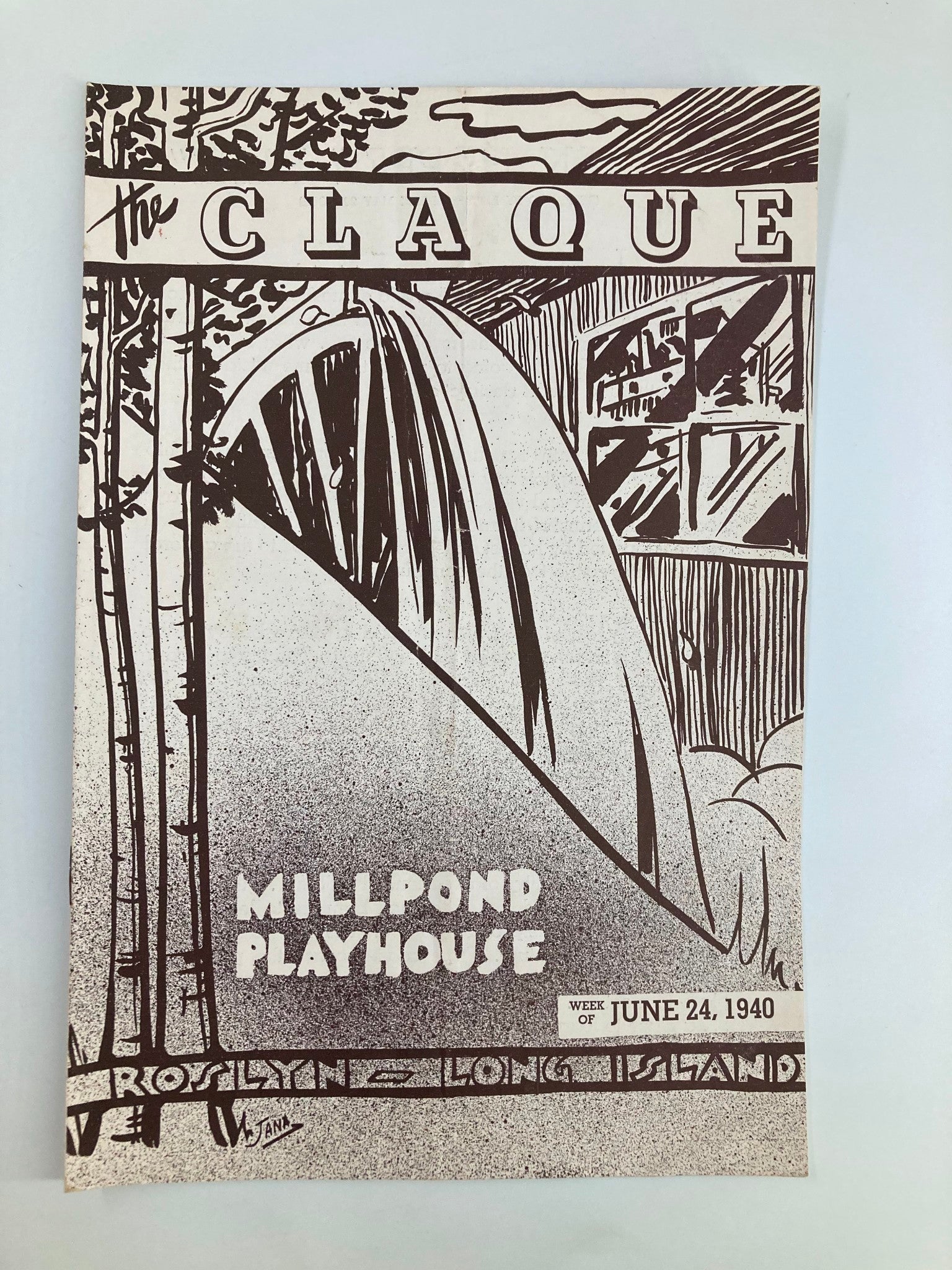 1940 The Claque Millpond Playhouse The Cabal Players Our Town by Thornton Wilder