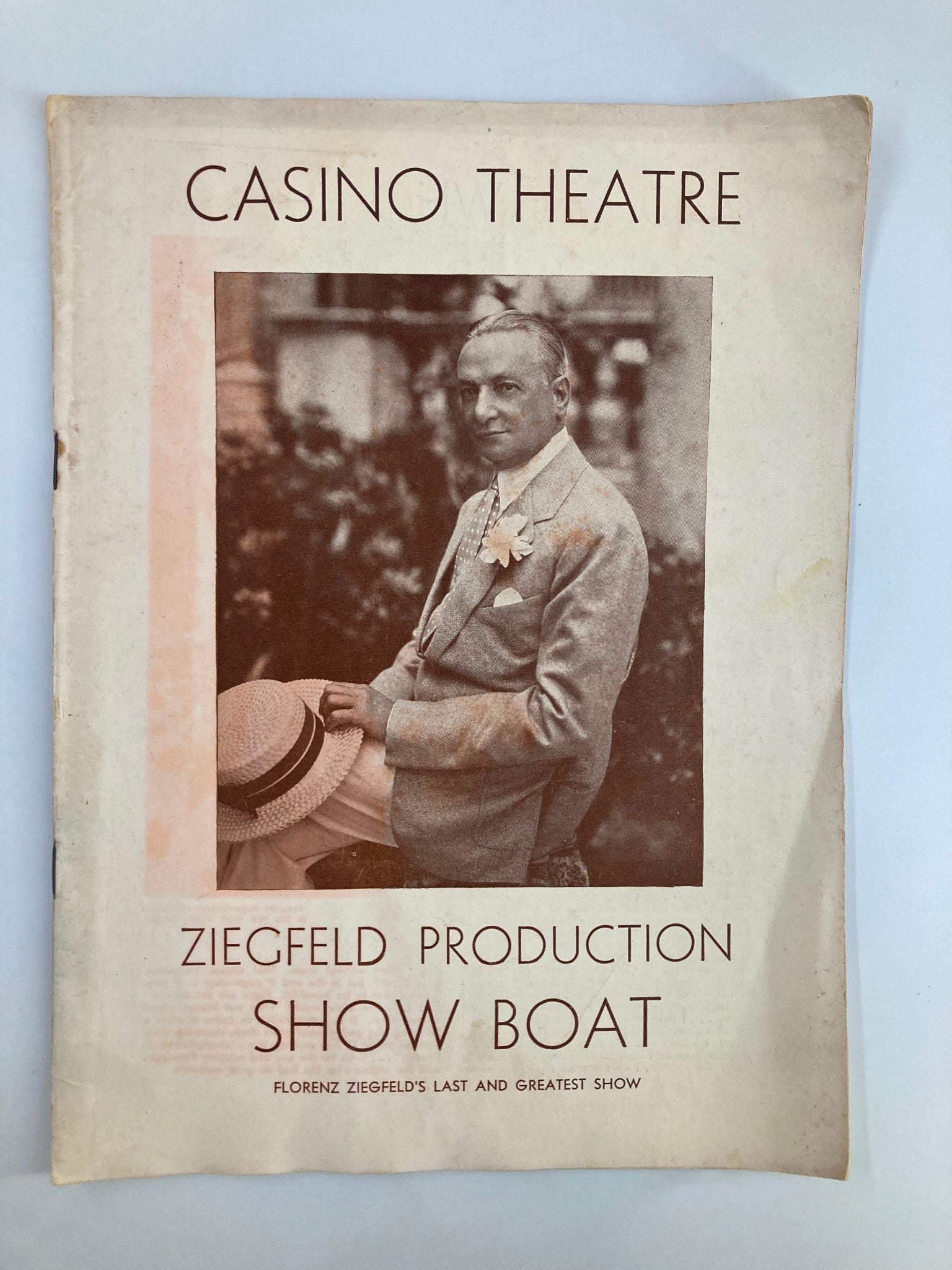 1940 Casino Theatre Ziegfeld Production Show Boat The Greatest Show