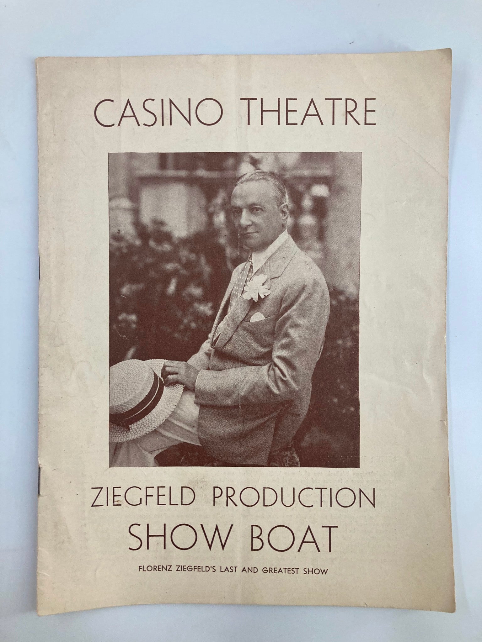 1932 Casino Theatre Ziegfeld Production America's Musical Romance Show Boat