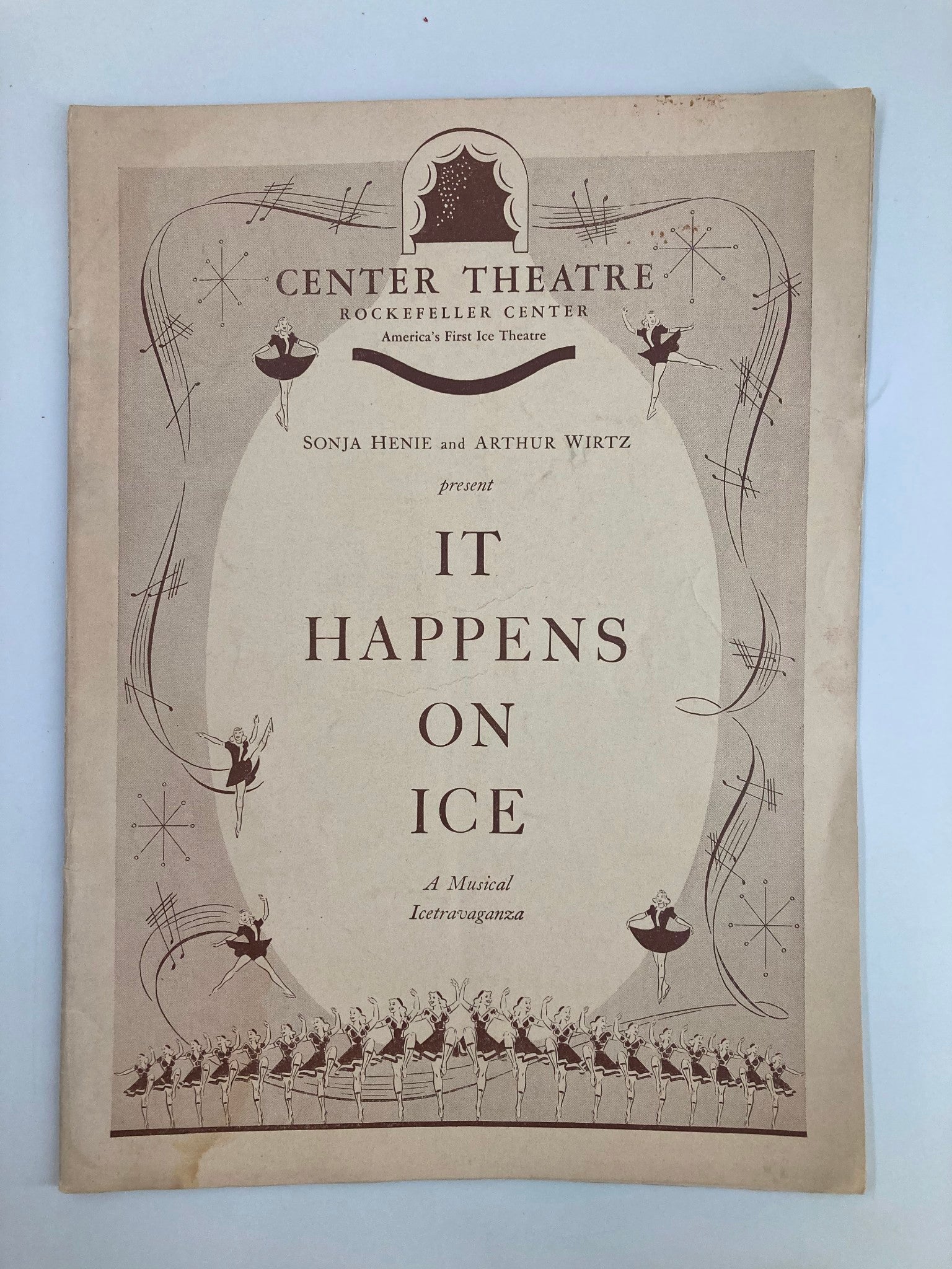 1940 Center Theatre Sonja Henie and Arthur Wirtz It Happens On Ice A Musical