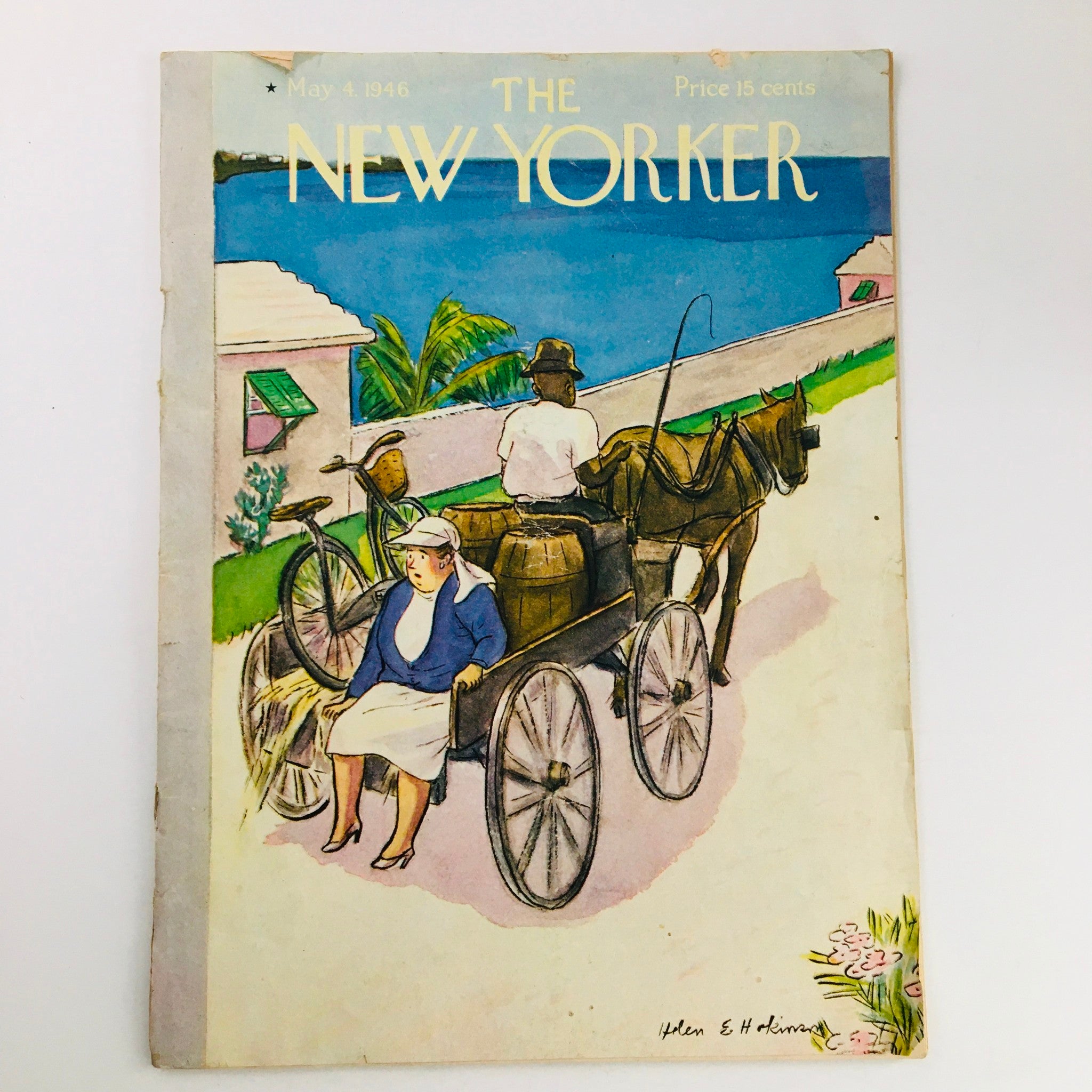 The New Yorker May 4 1946 Full Magazine Theme Cover Helen E. Hockinson No Label