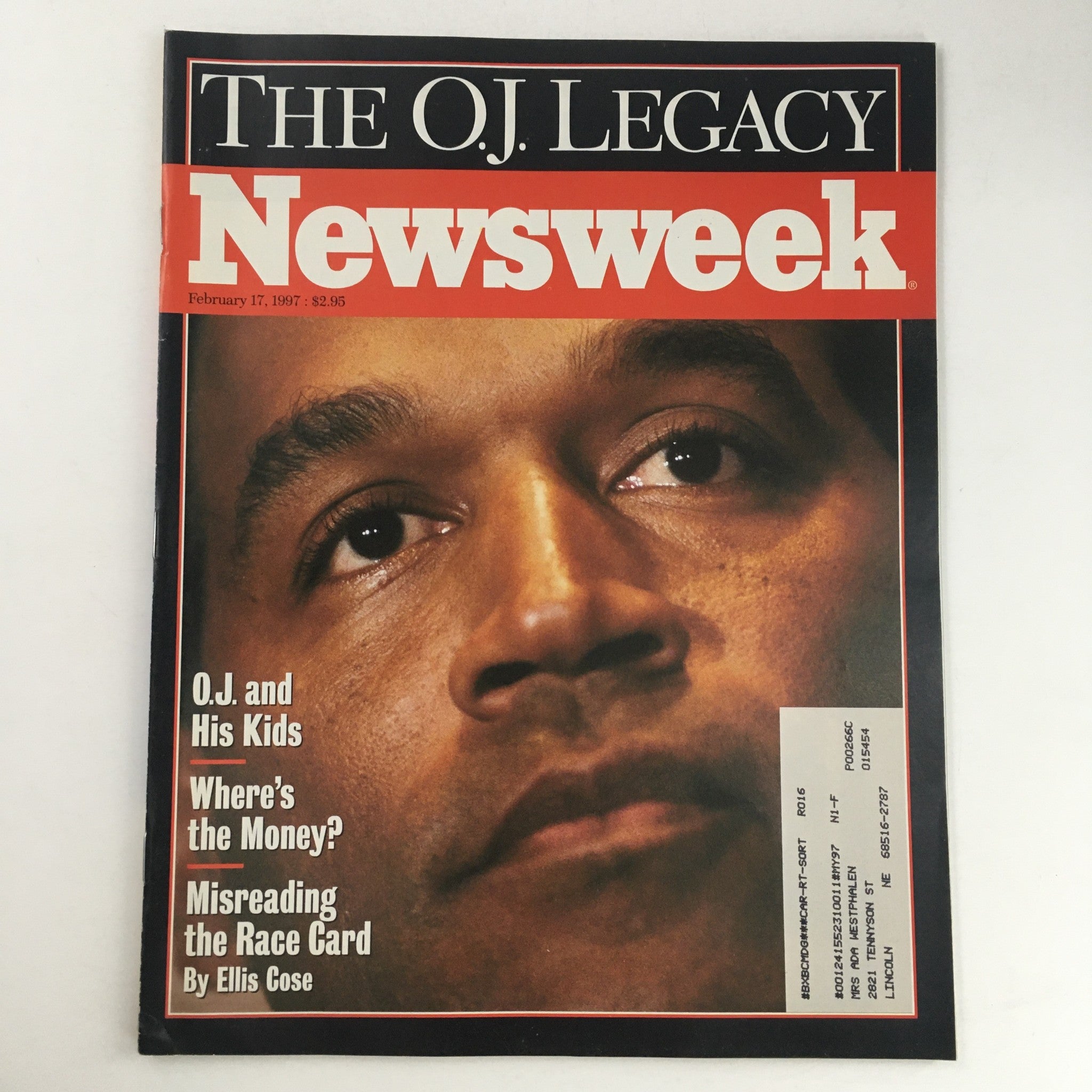 Newsweek Magazine February 17 1997 The O.J. Simpson Legacy & His Kids, VG