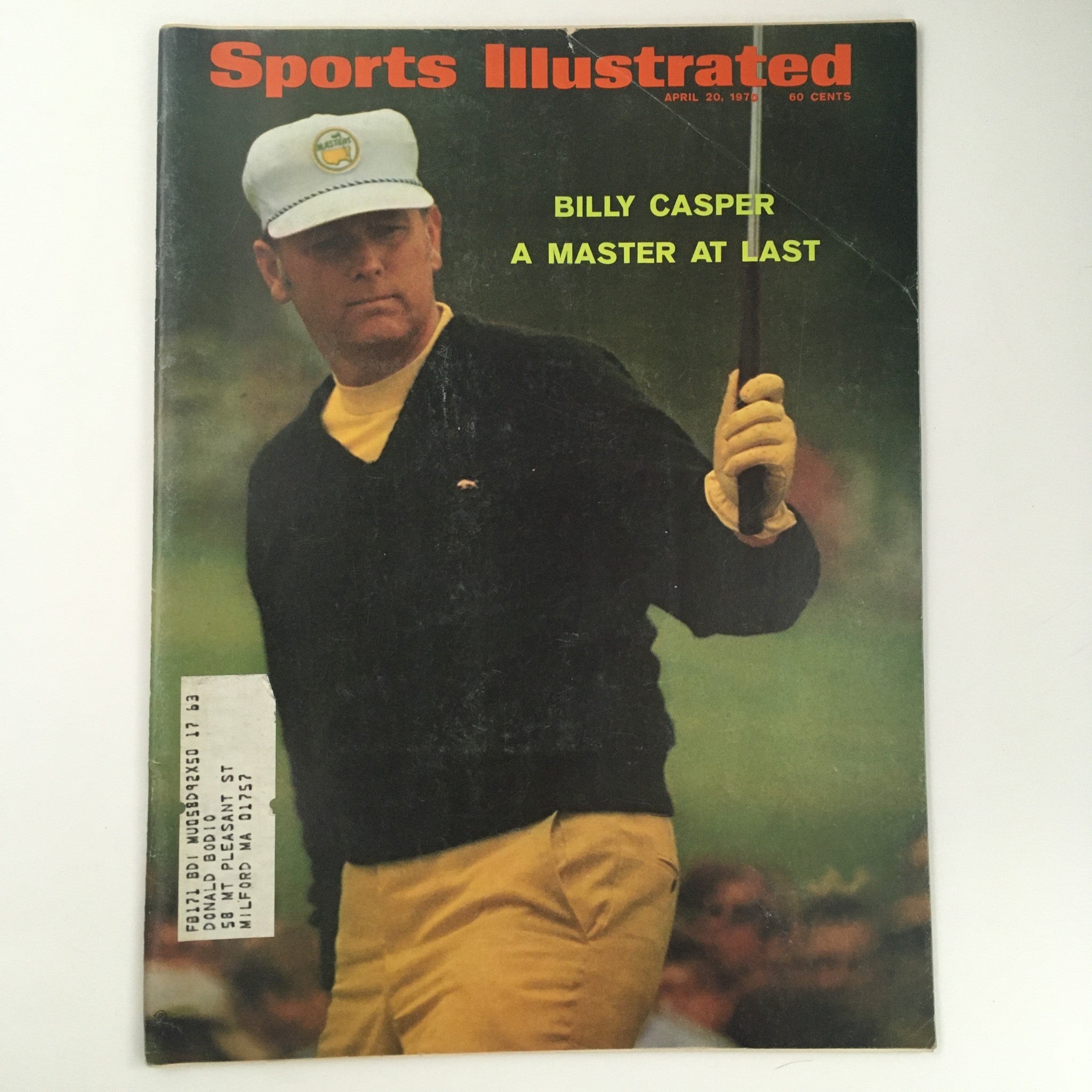 Sports Illustrated Magazine April 20 1970 Billy Casper, A Master At Last