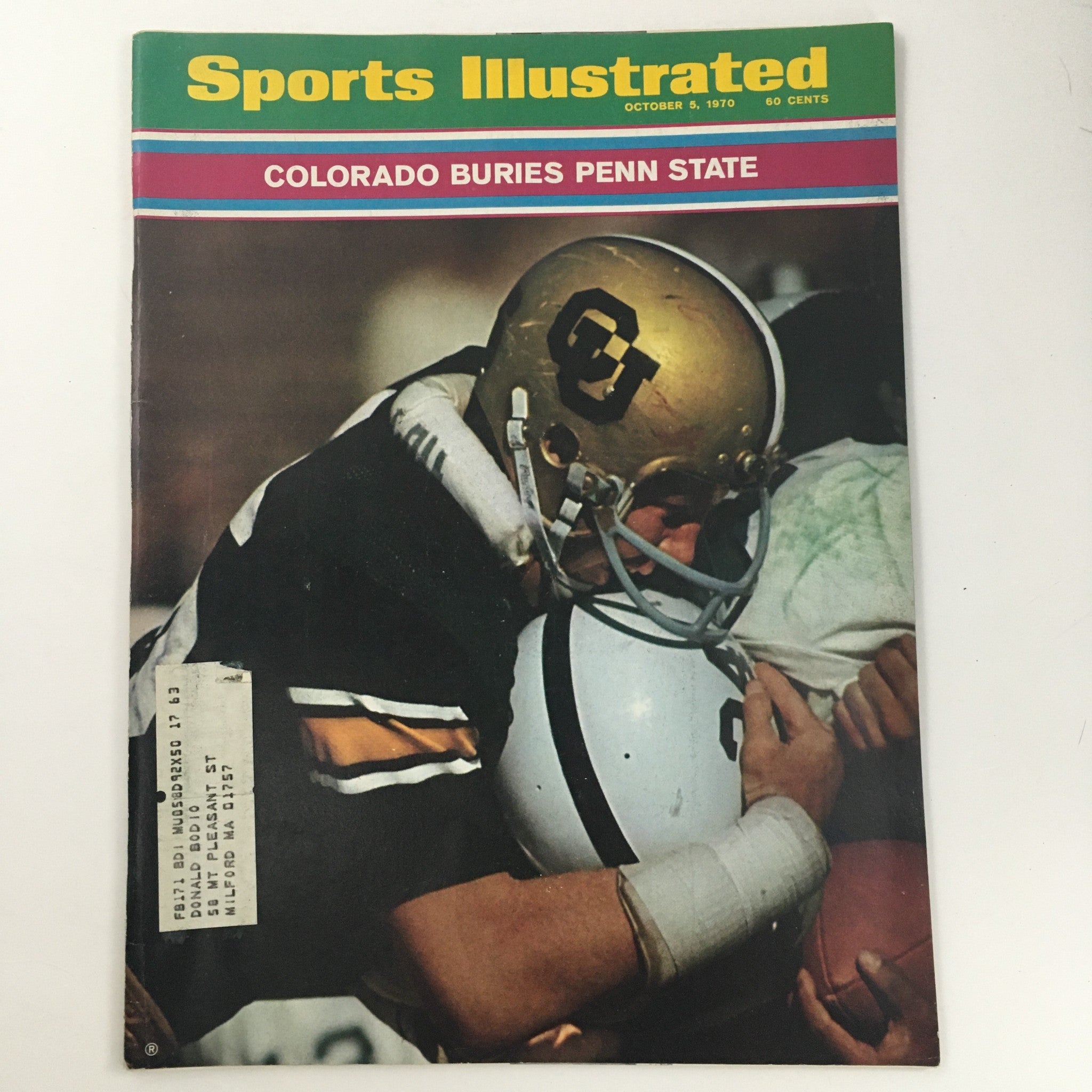 Sports Illustrated Magazine October 5 1970 Colorado Buries Penn State, VG