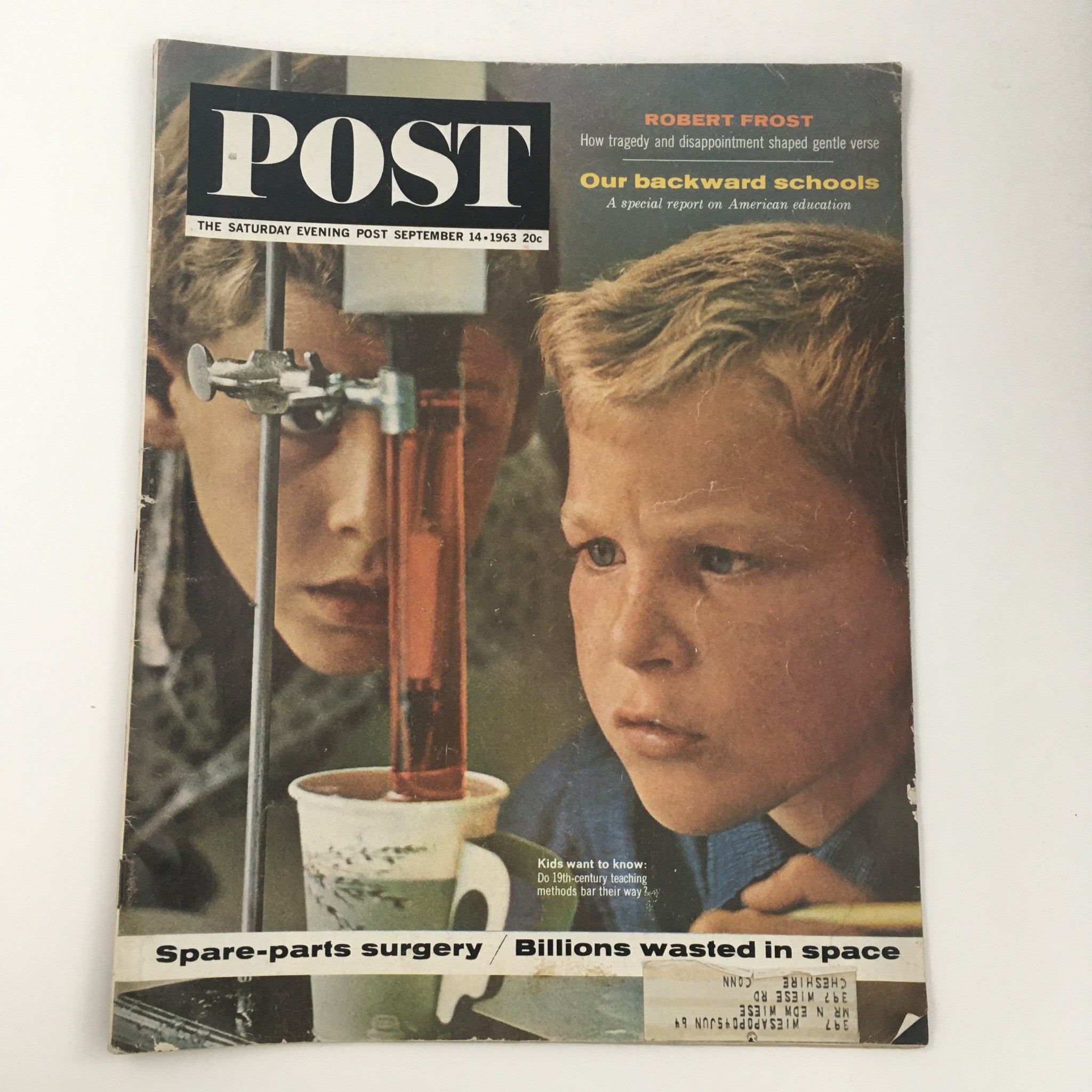 The Saturday Evening Post September 14 1963 Robert Frost & Our Backward Schools