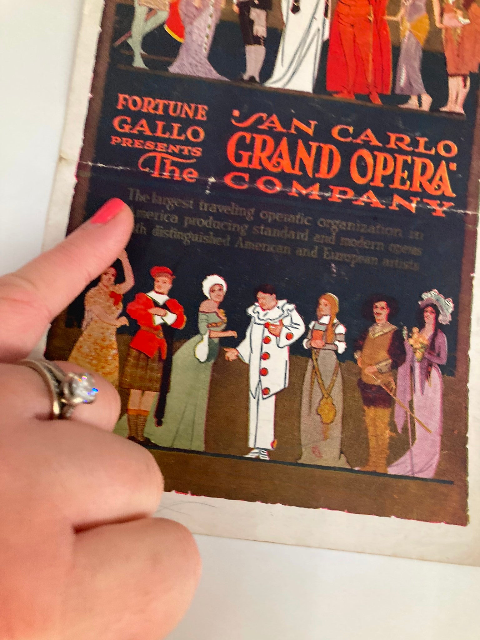 1936 San Carlo Grand Opera Company Aida Opera in Four Acts by Giuseppi Verdi