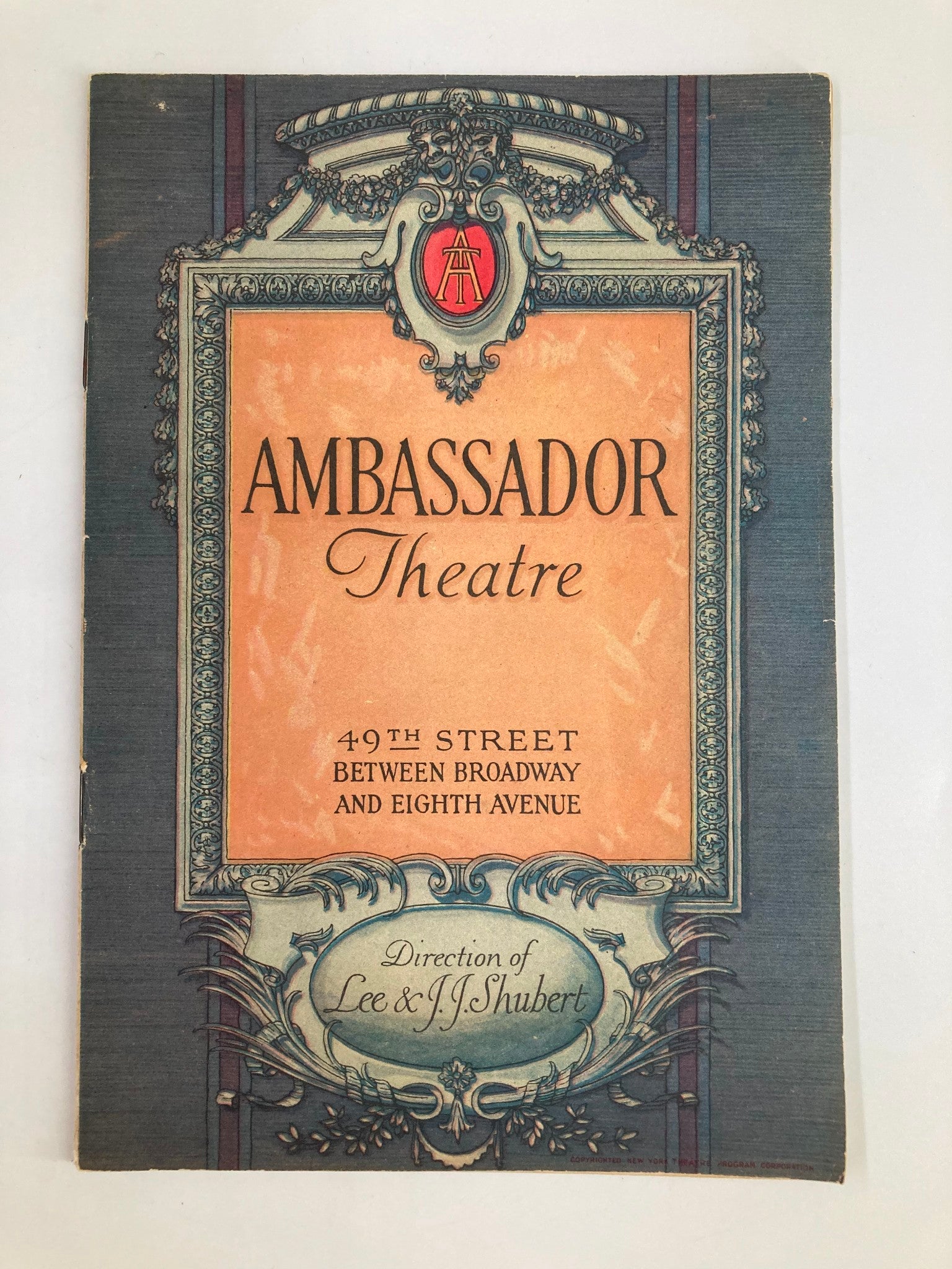 1922 Ambassador Theatre The Messrs. Shubert Blossom Time Musical Play