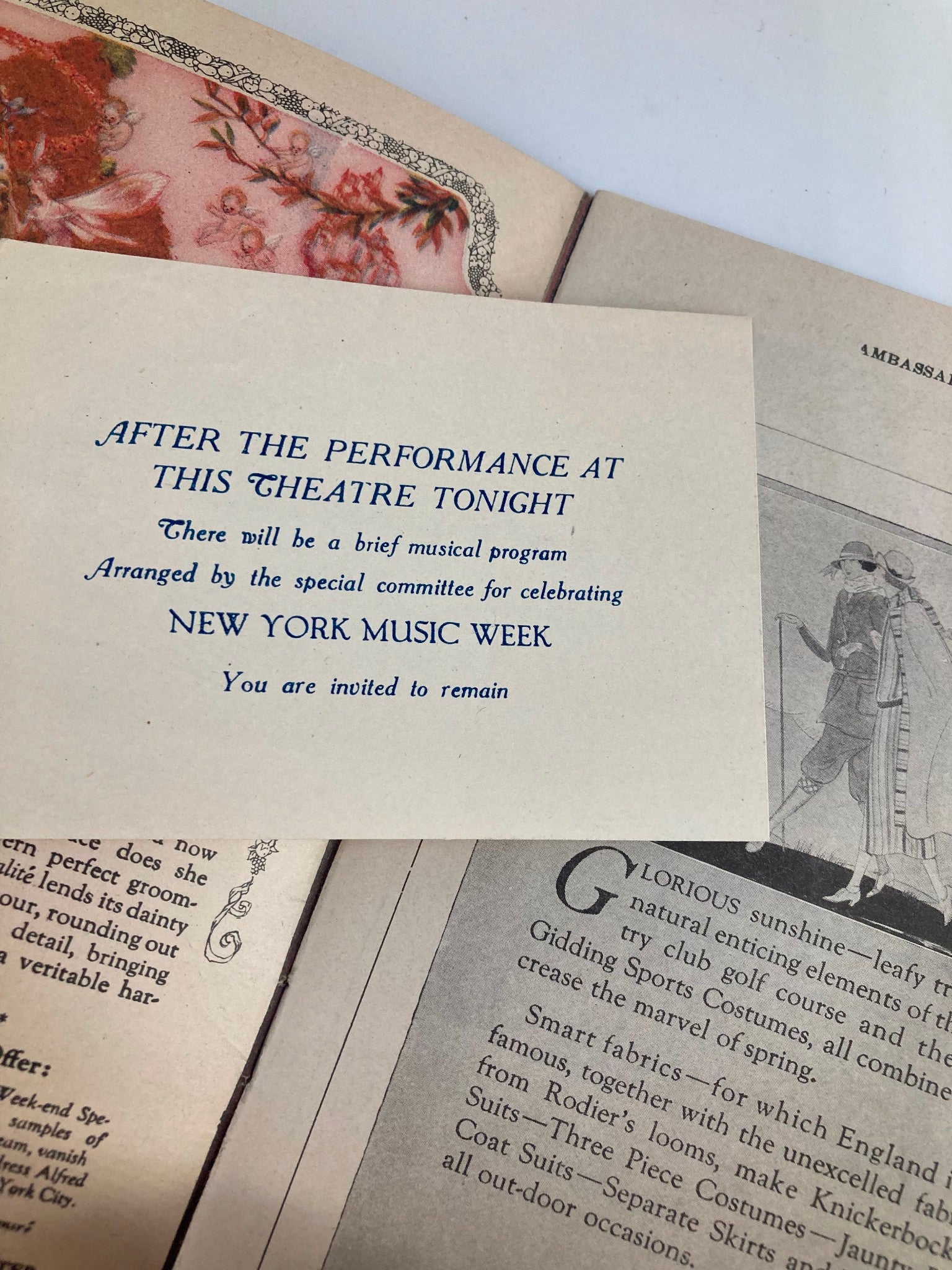 1922 Ambassador Theatre The Messrs. Shubert Blossom Time Musical Play