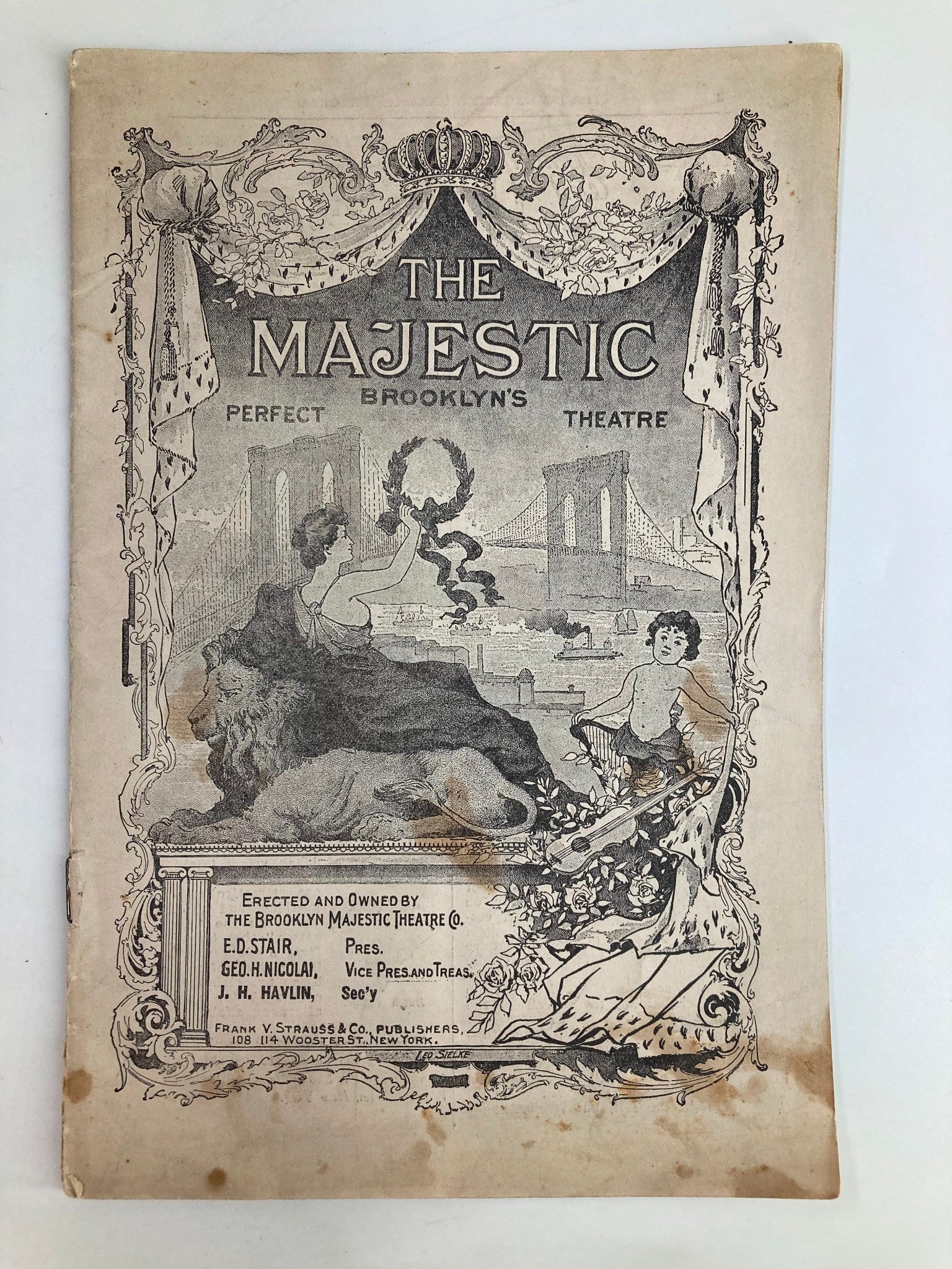 1913 The Majestic Brooklyn Theatre The Blue Bird by Maurice Maeterlinck