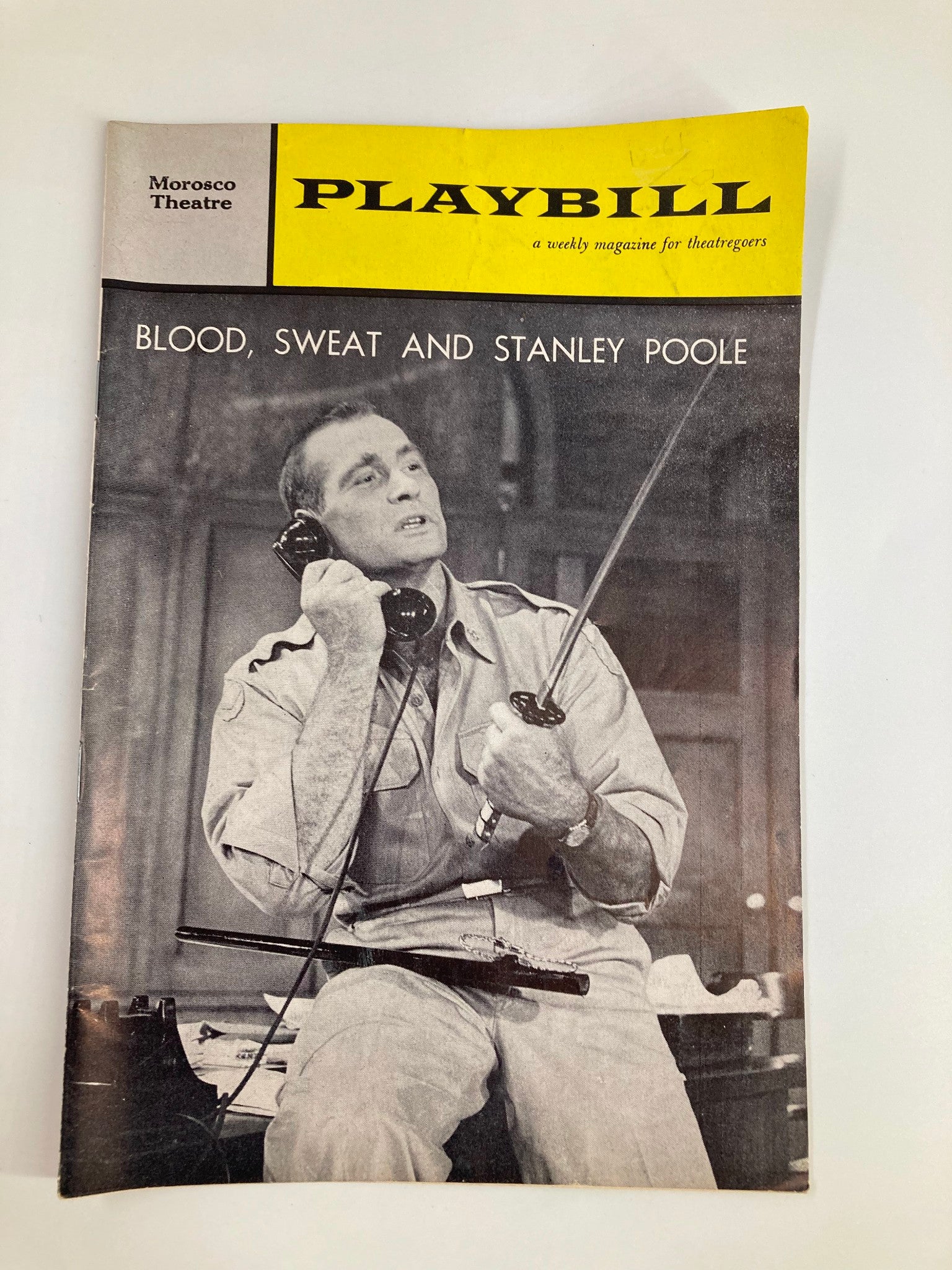 1961 Playbill Morosco Theatre Blood, Sweat & Stanley Poole by Jerome Chodorov