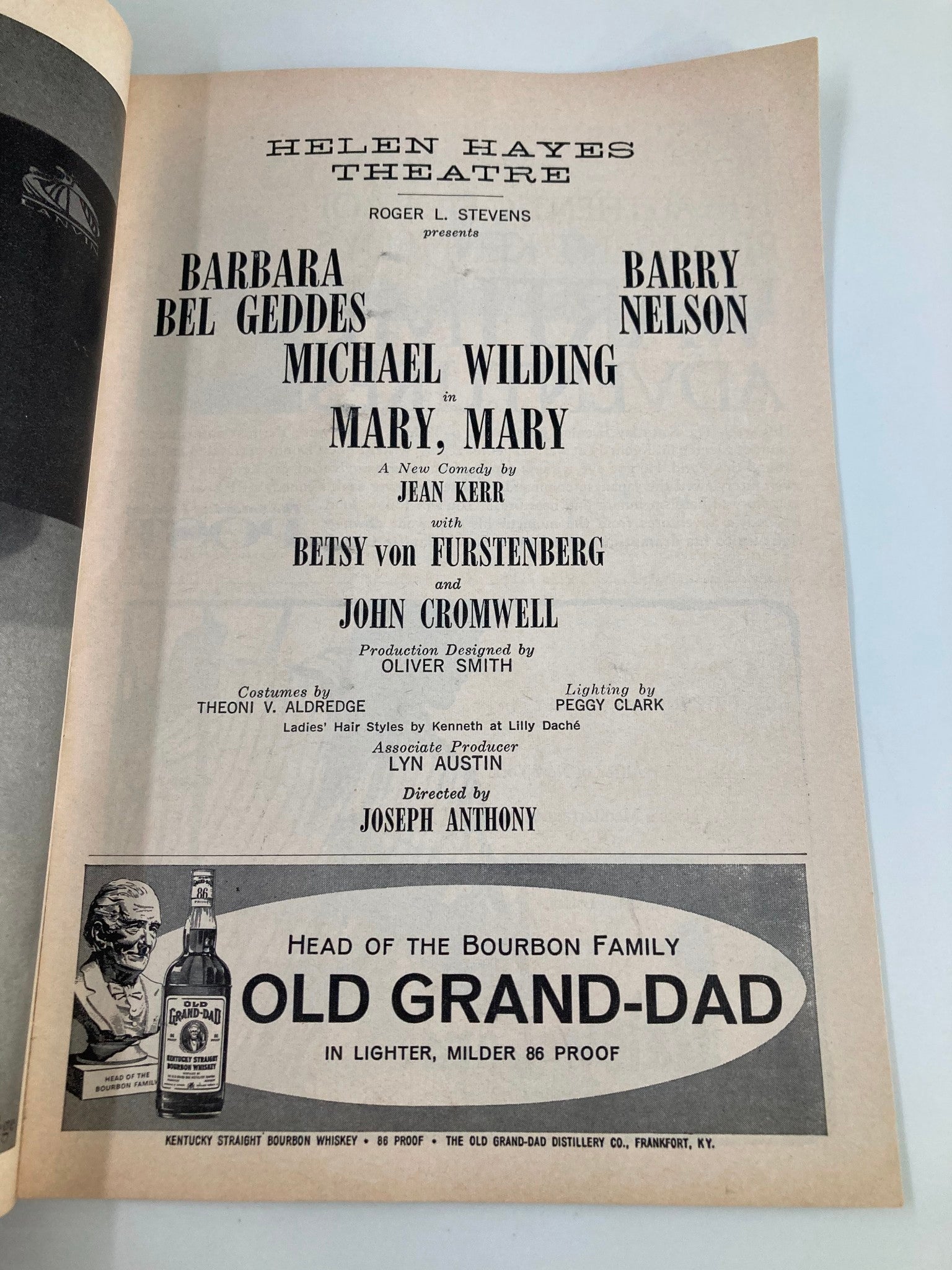 1961 Playbill Helen Hayes Theatre Michael Wilding in Mary, Mary by Jean Kerr