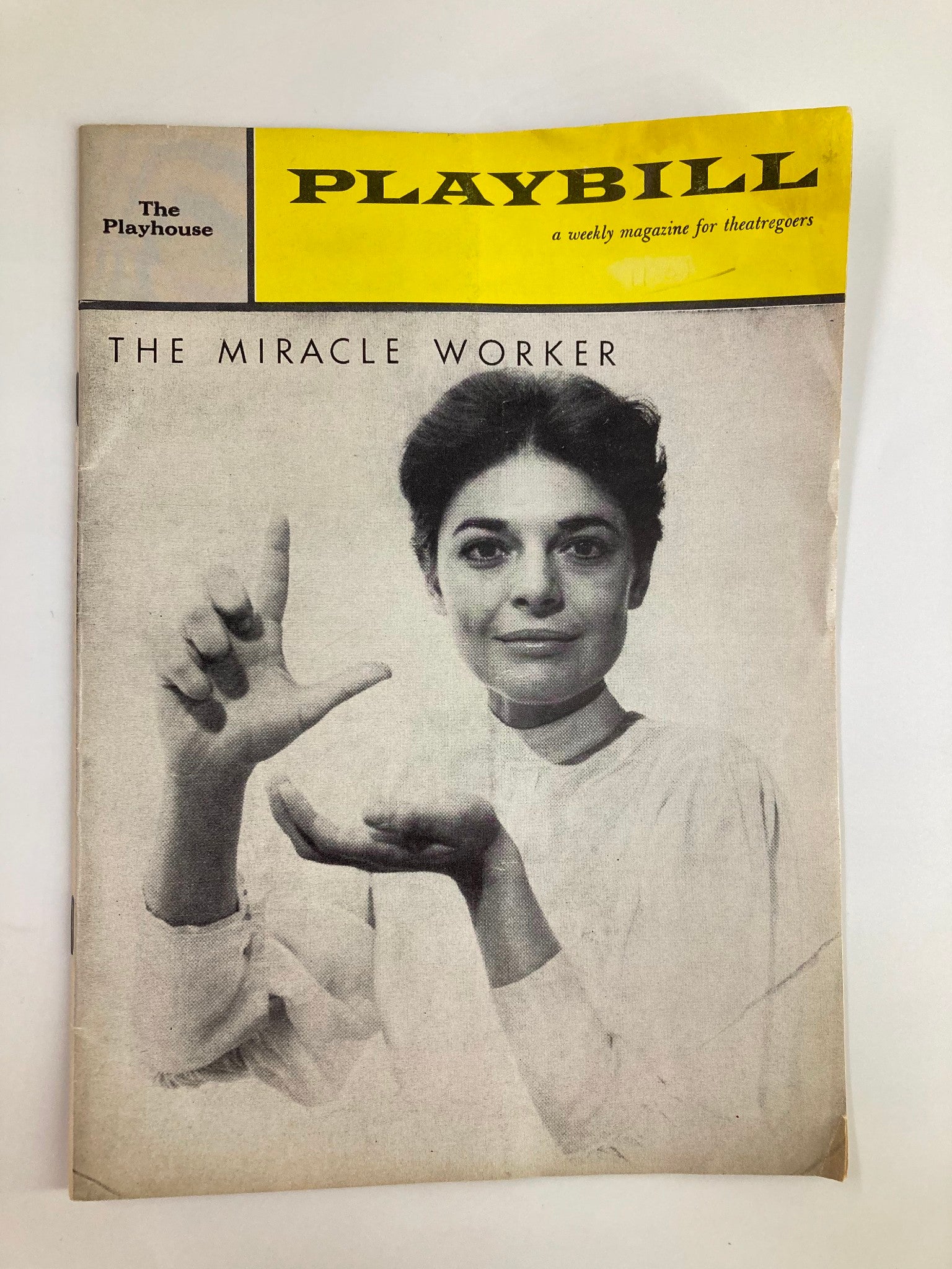 1959 Playbill The Playhouse Anne Bancroft in The Miracle Worker by Arthur Penn