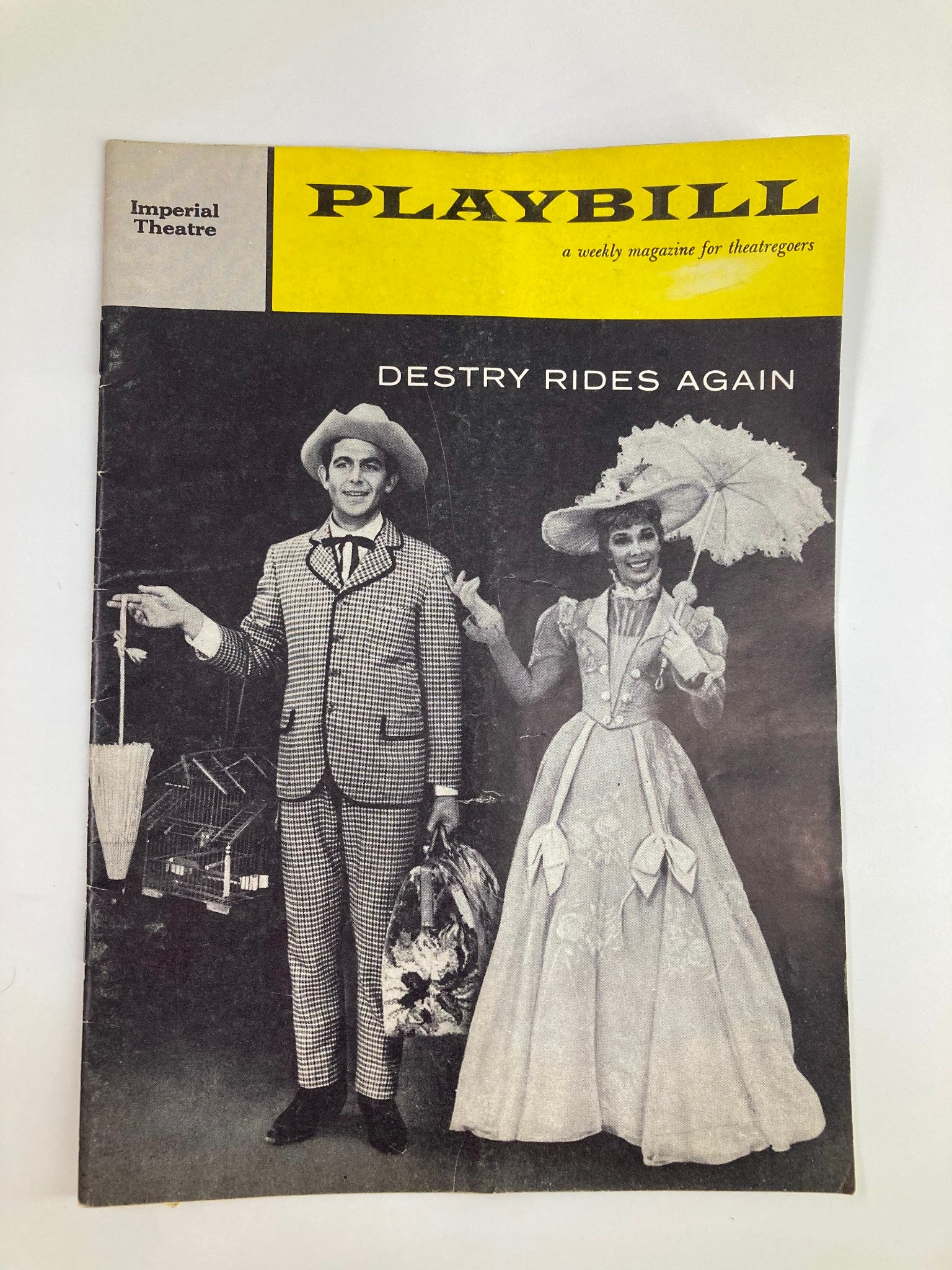 1959 Playbill Imperial Theatre Destiny Rides Again by Michael Kidd