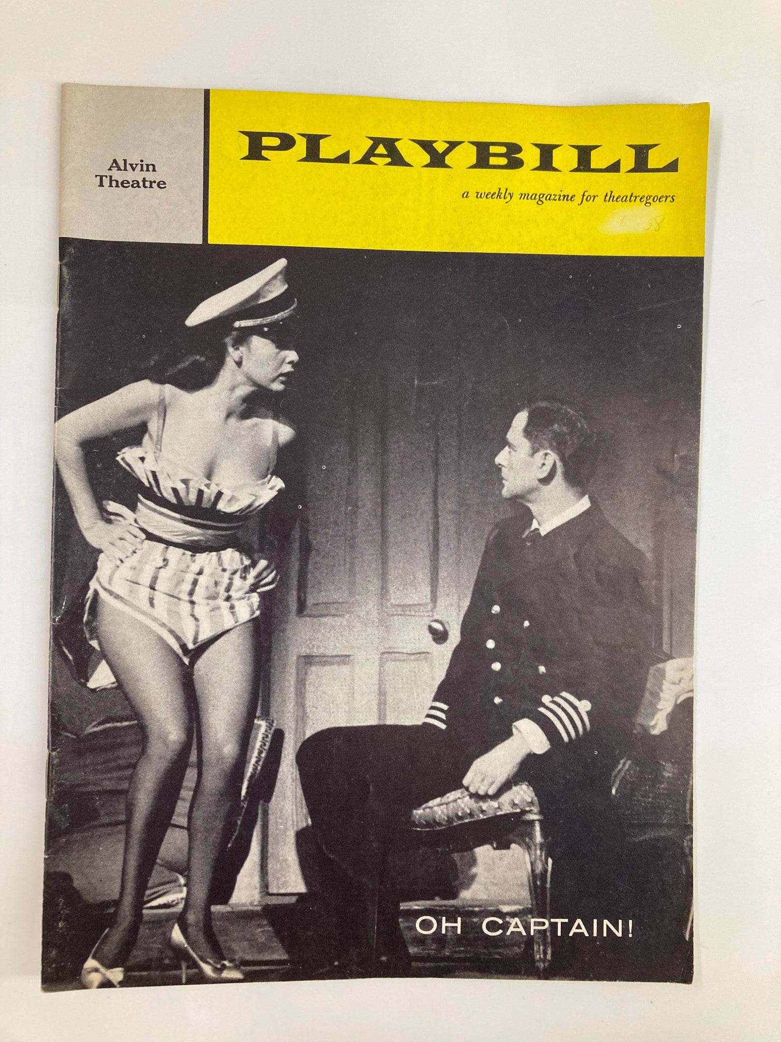 1958 Playbill Alvin Theatre Jacquelyn McKeever in Oh Captain by Mr. Ferrer