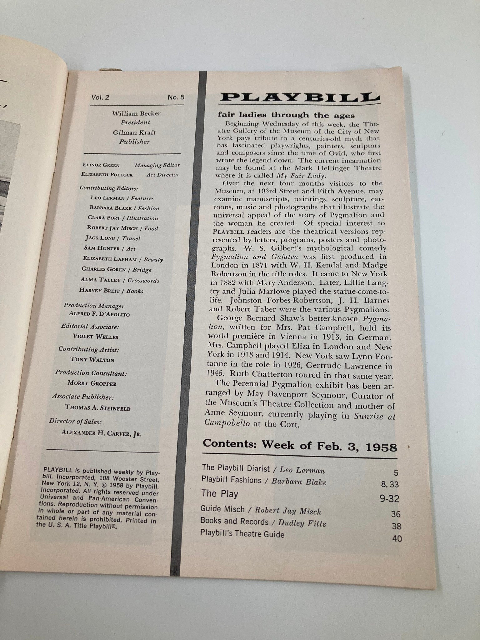 1958 Playbill Ambassador Theatre Frank Conroy in Compulsion by Micahel Myerberg