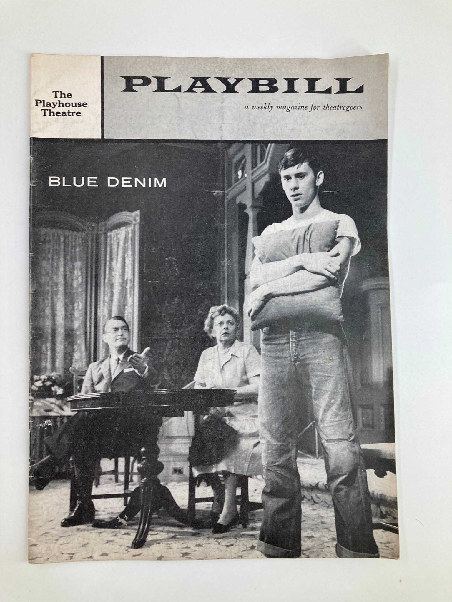 1958 Playbill The Playhouse Chester Morris in Blue Denim by James Leo Herlihy