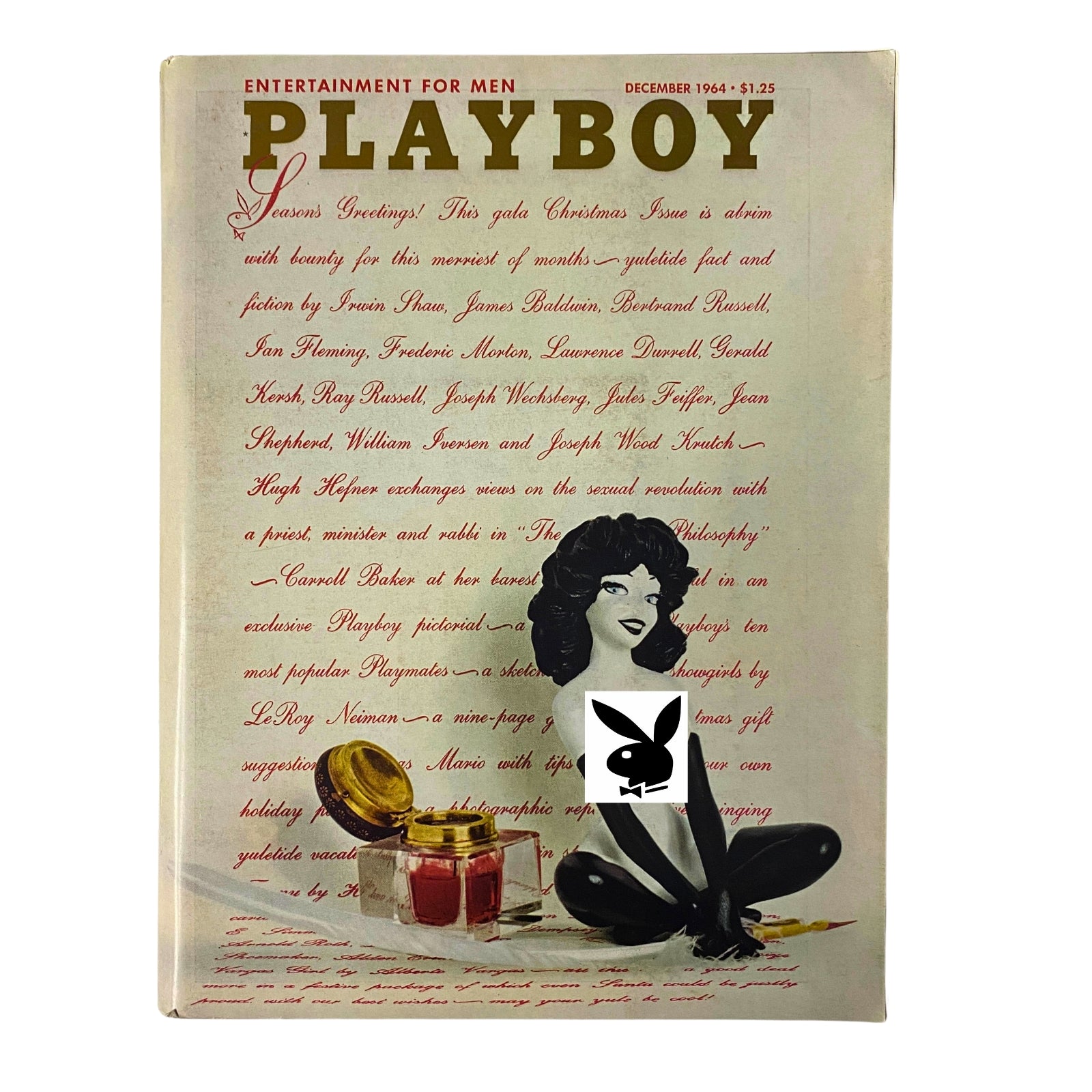 Playboy Magazine December 1964 Playmate Jo Collins w Centerfold No Label VG