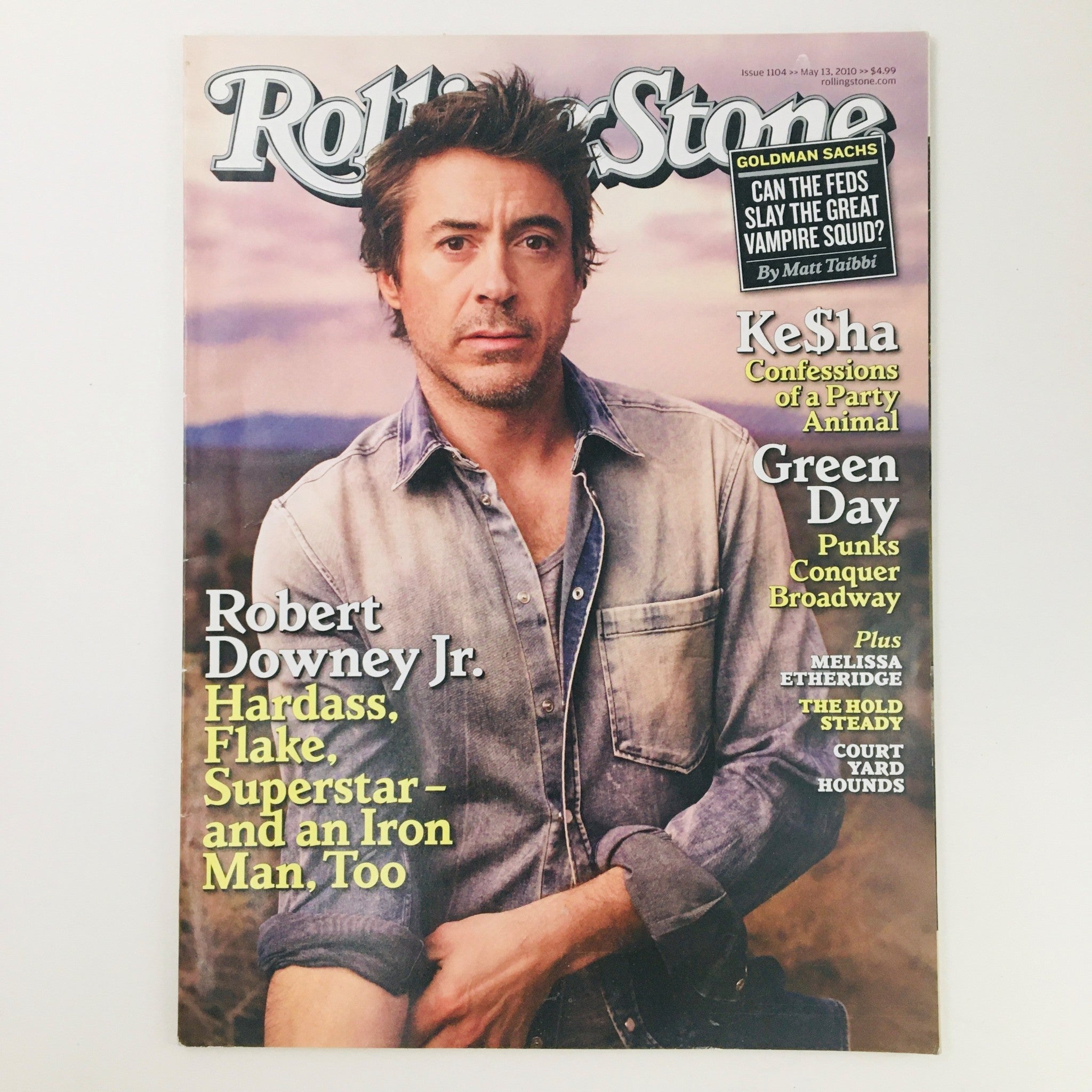 Rolling Stone Magazine #1104 May 13 2010 Robert Downey Jr. & Kesha, No Label VG