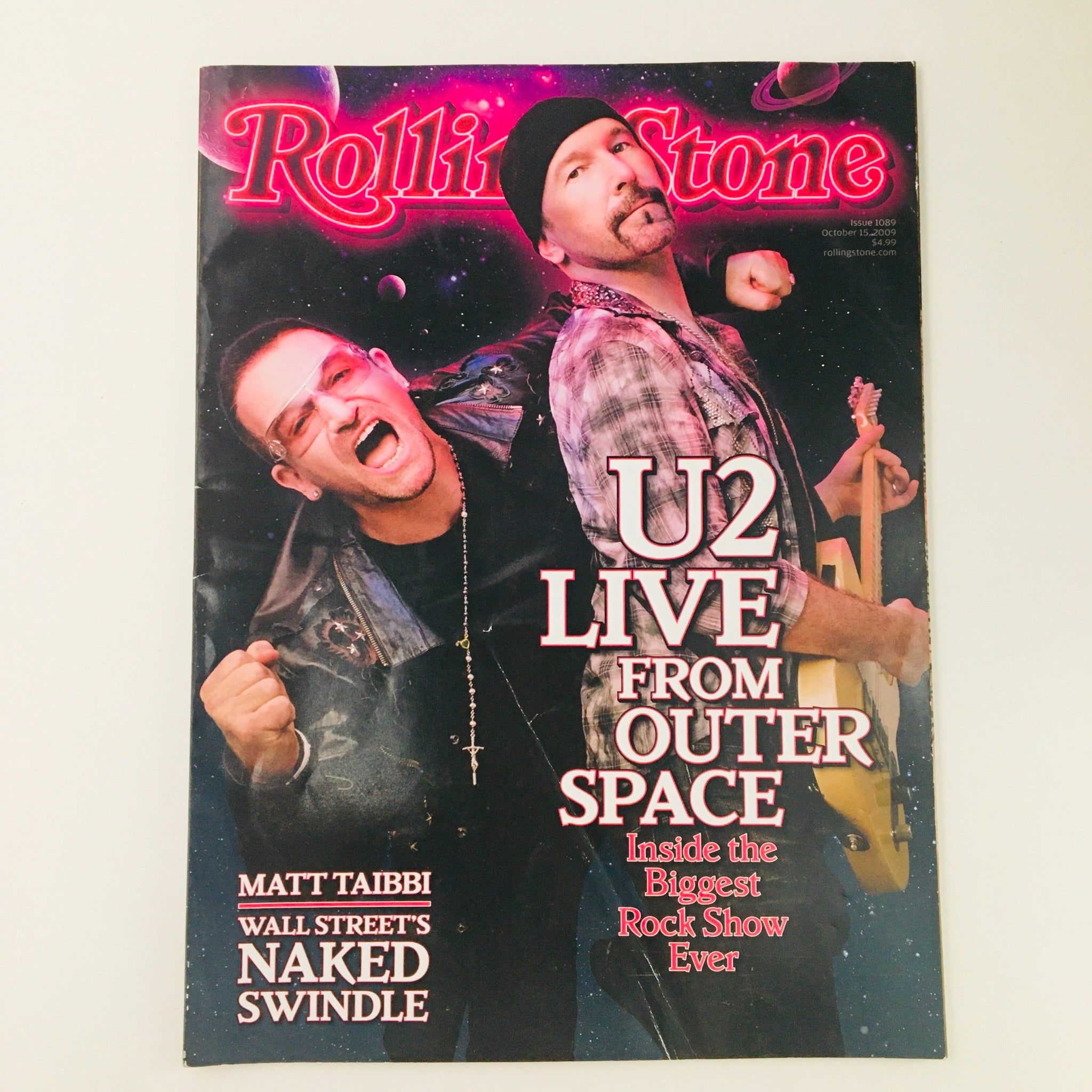 Rolling Stone Magazine October 15 2009 U2 Live & Matt Taibbi, No Label VG