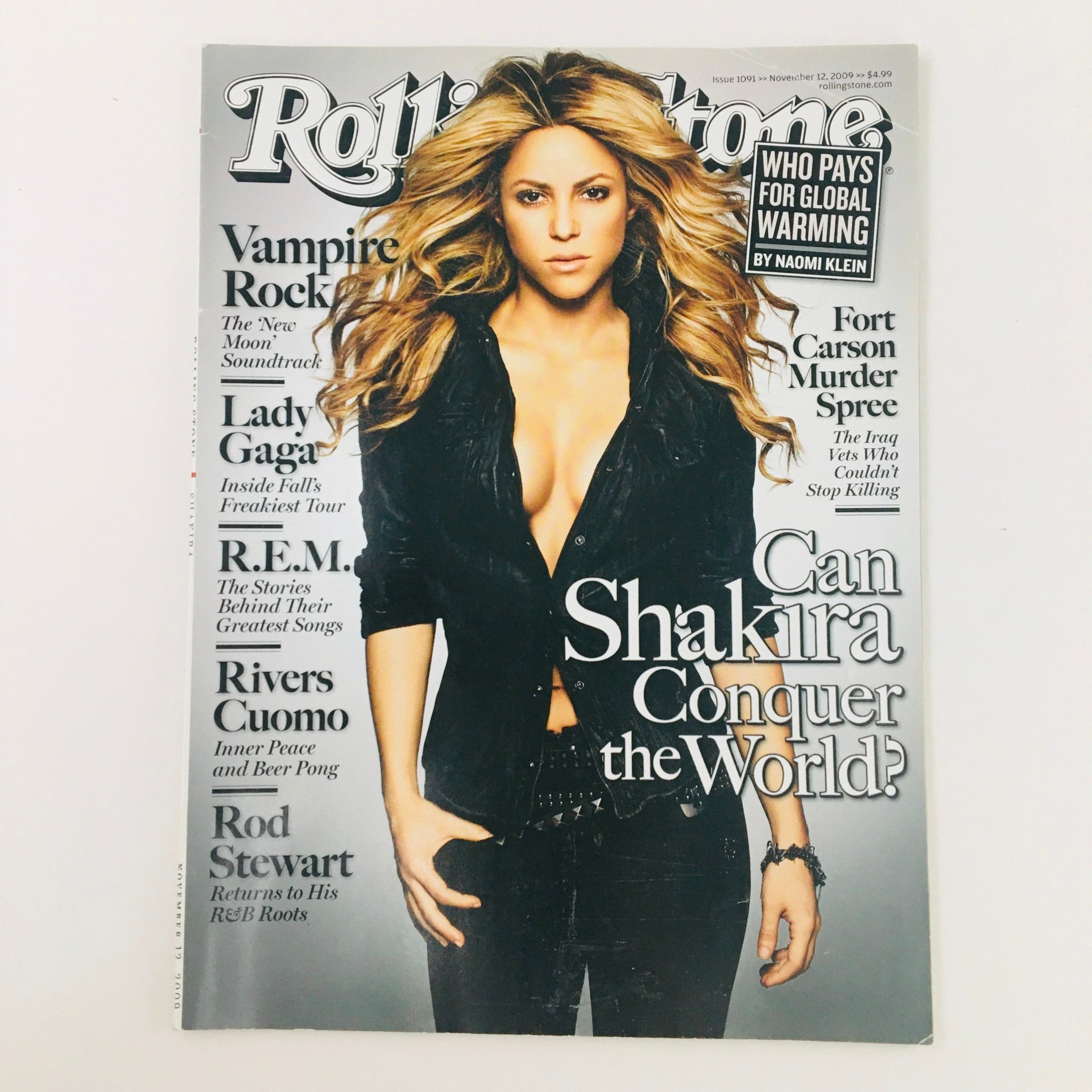 Rolling Stone Magazine November 12 2009 Shakira & Lady Gaga Feature, No Label VG