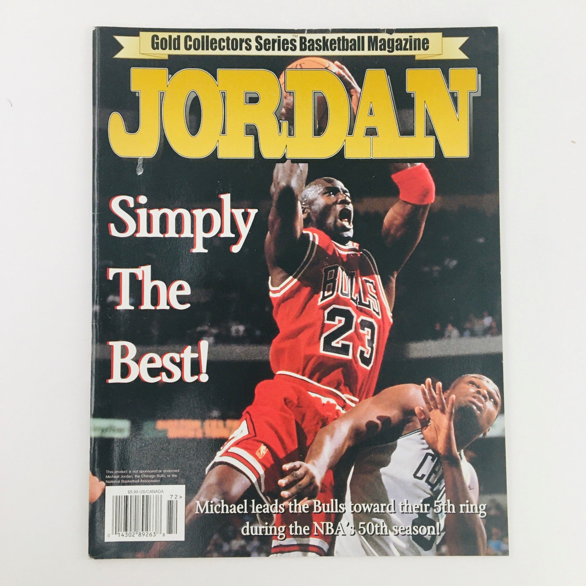 Gold Collectors Series Basketball Magazine 1996 Michael Jordan & Antoine Walker