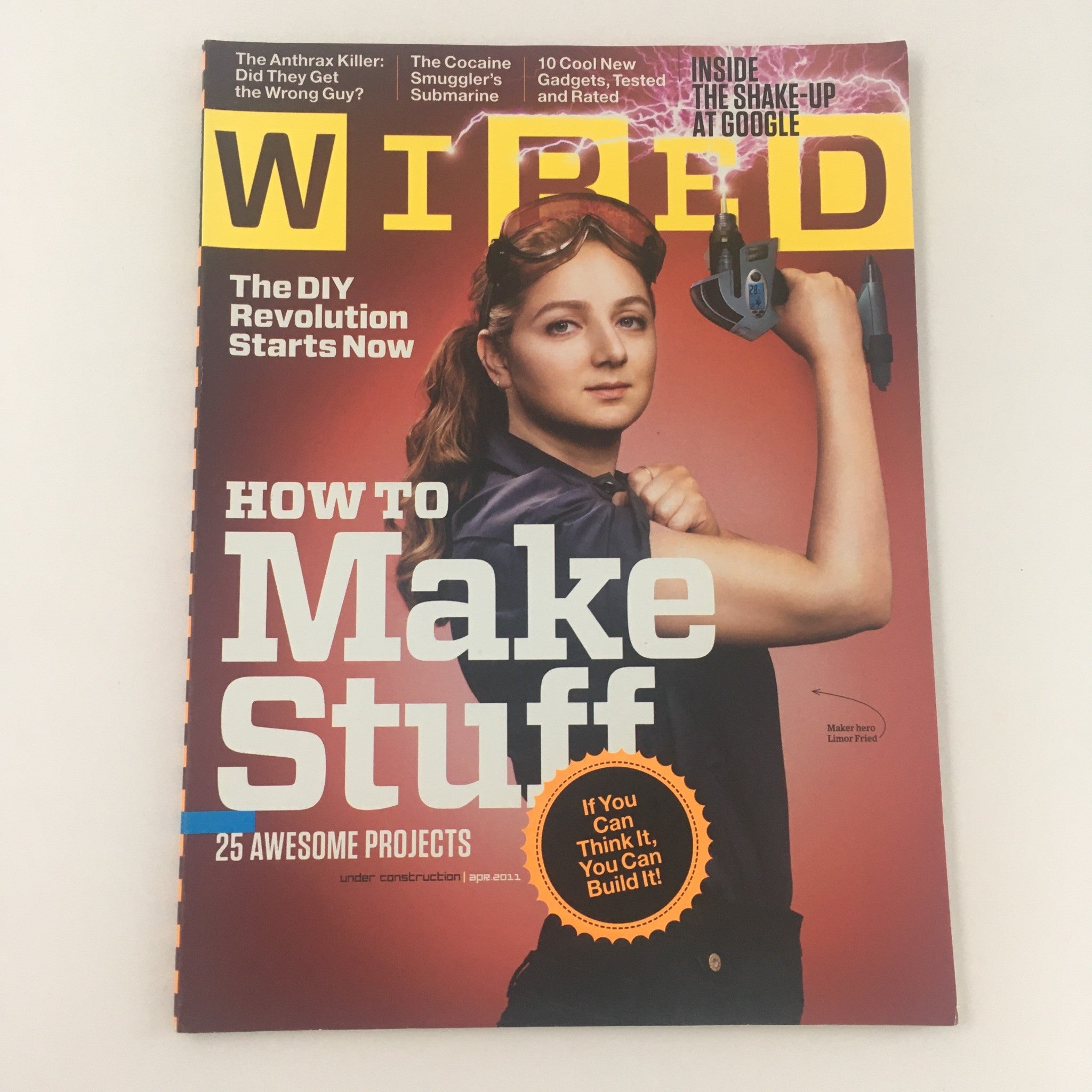 Wired Magazine April 2011 Limor Fried in How To Make Stuff, No Label VG