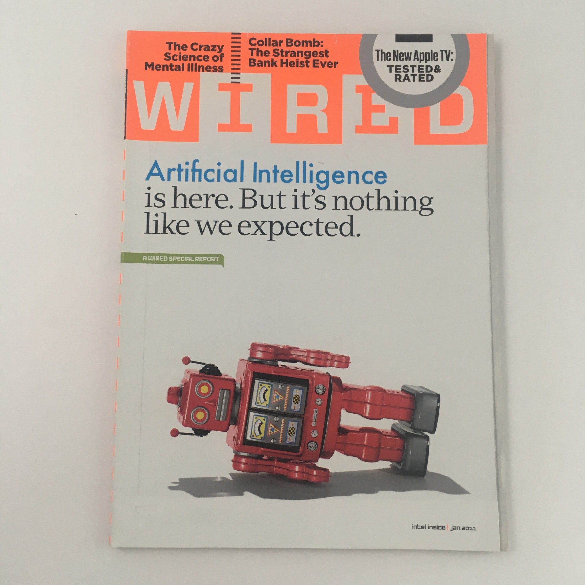 Wired Magazine January 2011 Artificial Intelligence & Mental Illness No Label VG