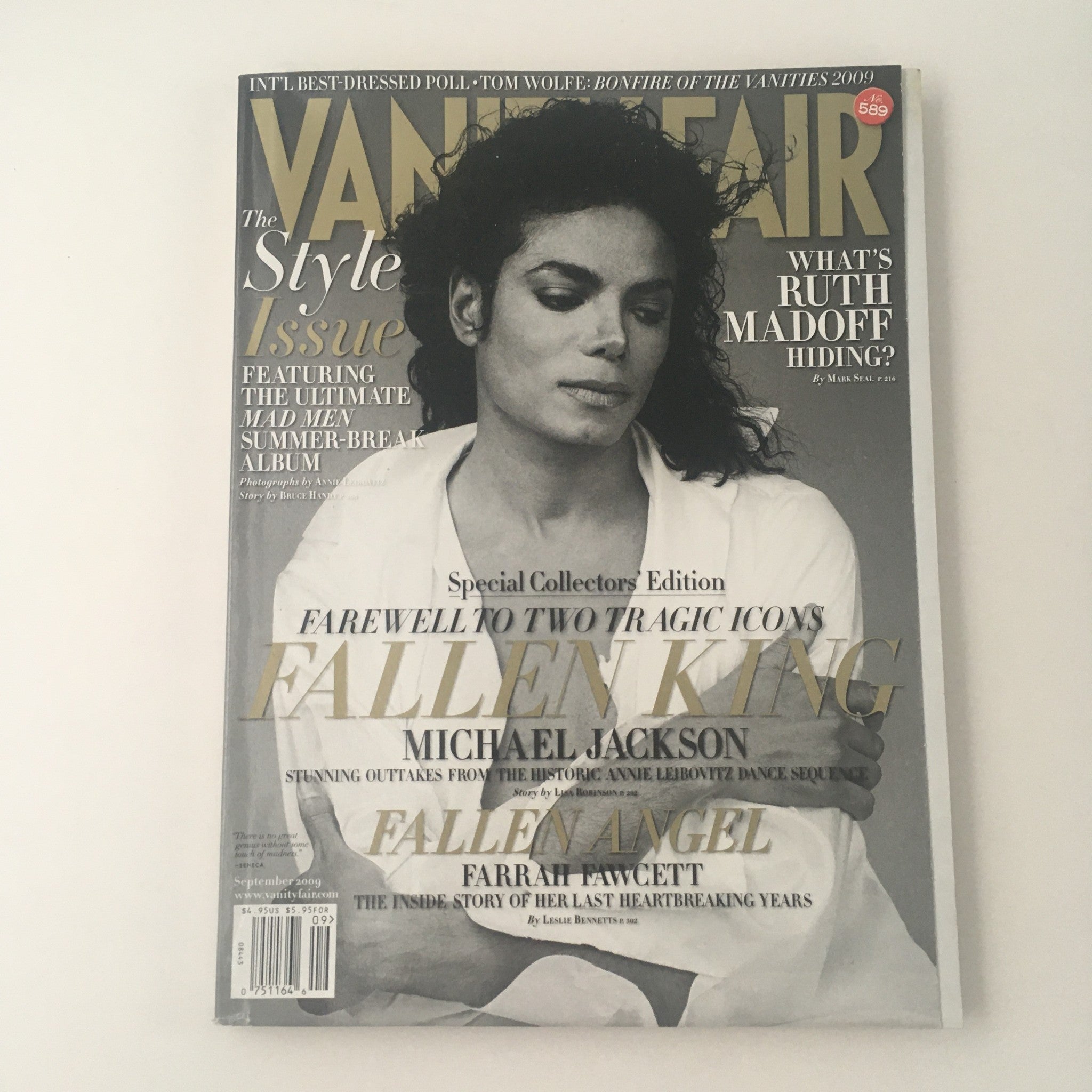 Vanity Fair Magazine September 2009 Michael Jackson & Farrah Fawcett, No Label