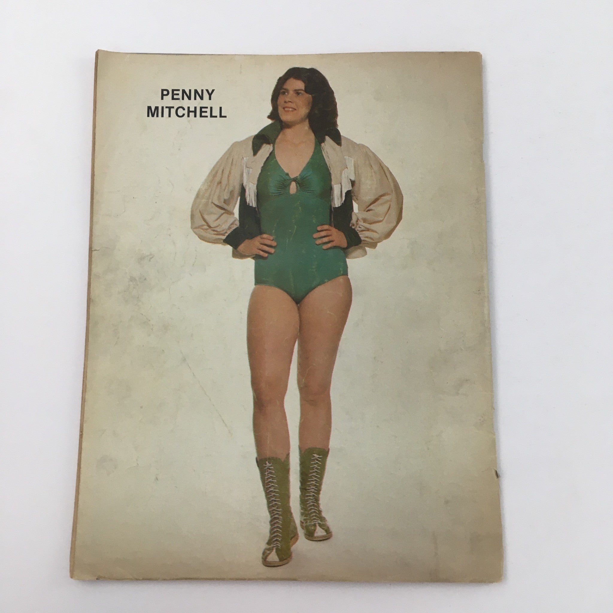 Cover of The Ring's Wrestling Magazine June 1983 showcasing Penny Mitchell in wrestling attire, highlighting vintage women's wrestling and related memorabilia.
