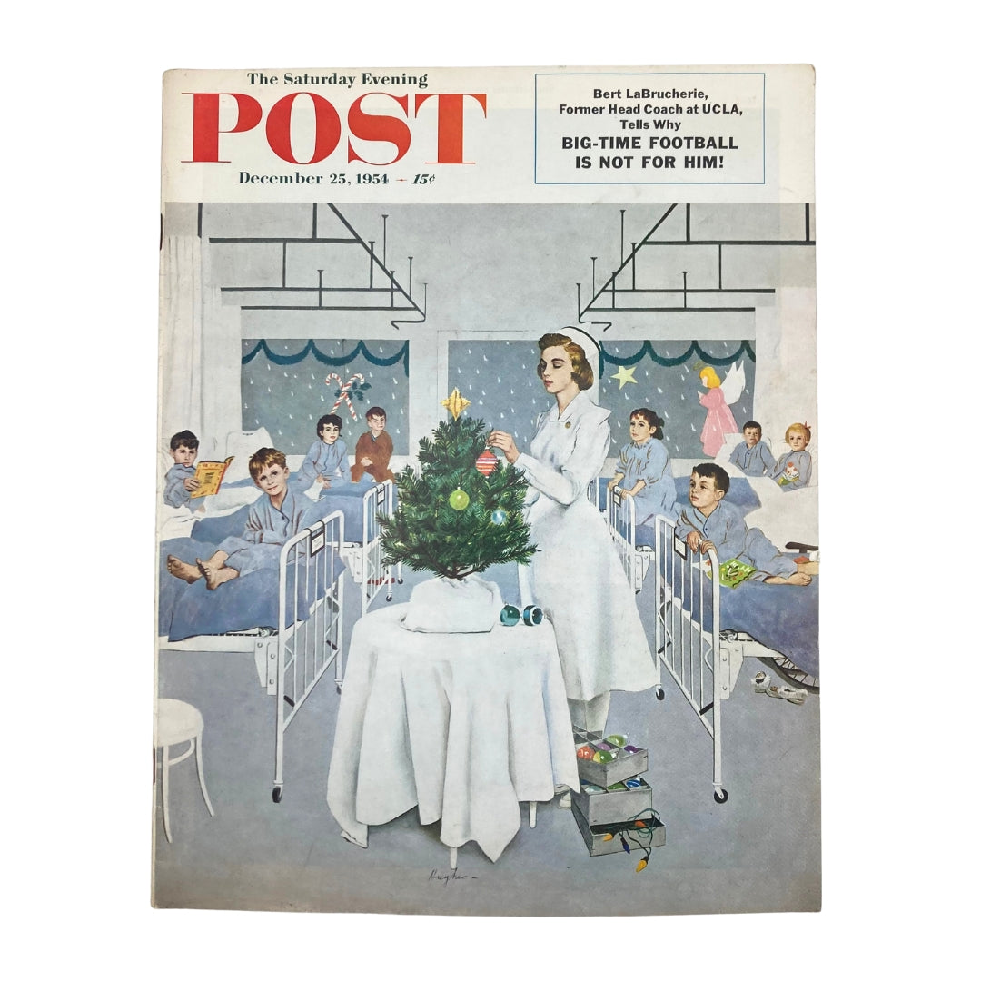 Saturday Evening Post Magazine December 23 1954 Christmas - Hughes No Label