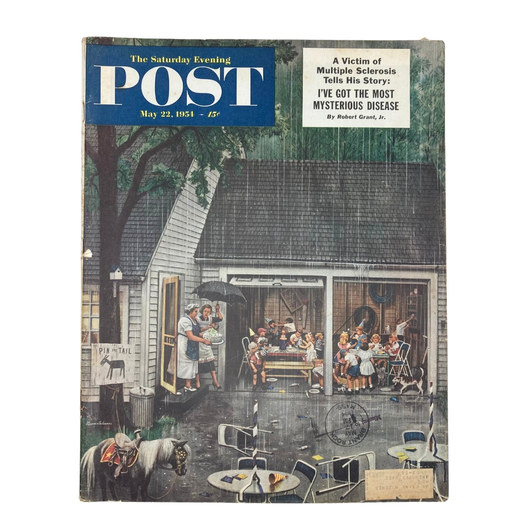 Saturday Evening Post Magazine May 22 1954 Birthday Party - Stevan Dohanos