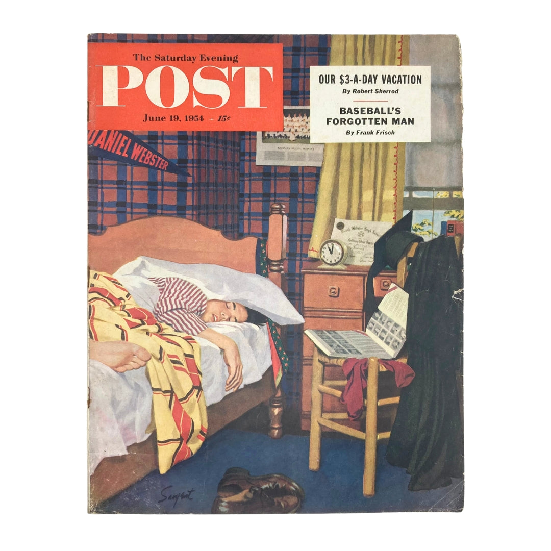 Saturday Evening Post Magazine June 19 1954 Youth of Today - Sargent No Label