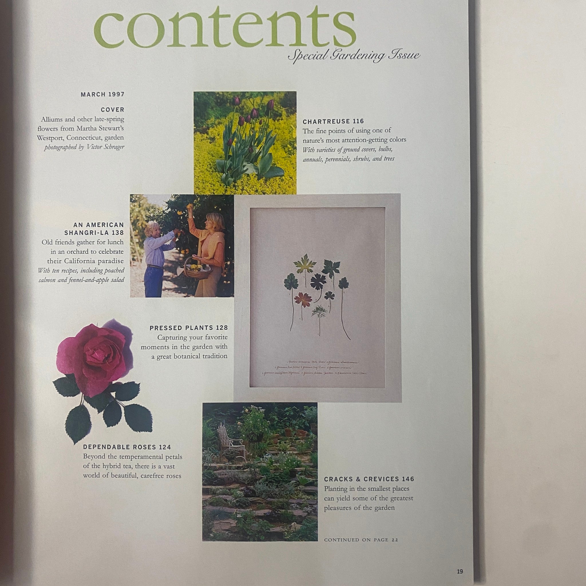 Martha Stewart Living Magazine March 1997 Late-Spring Flowers No Label VG