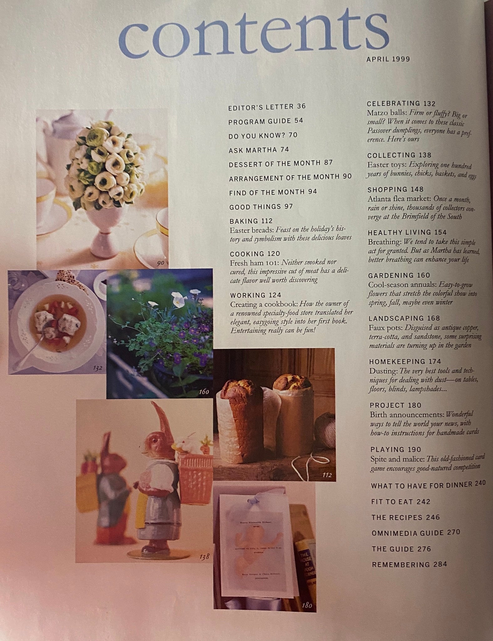 Martha Stewart Living Magazine April 1999 Family Trees VG
