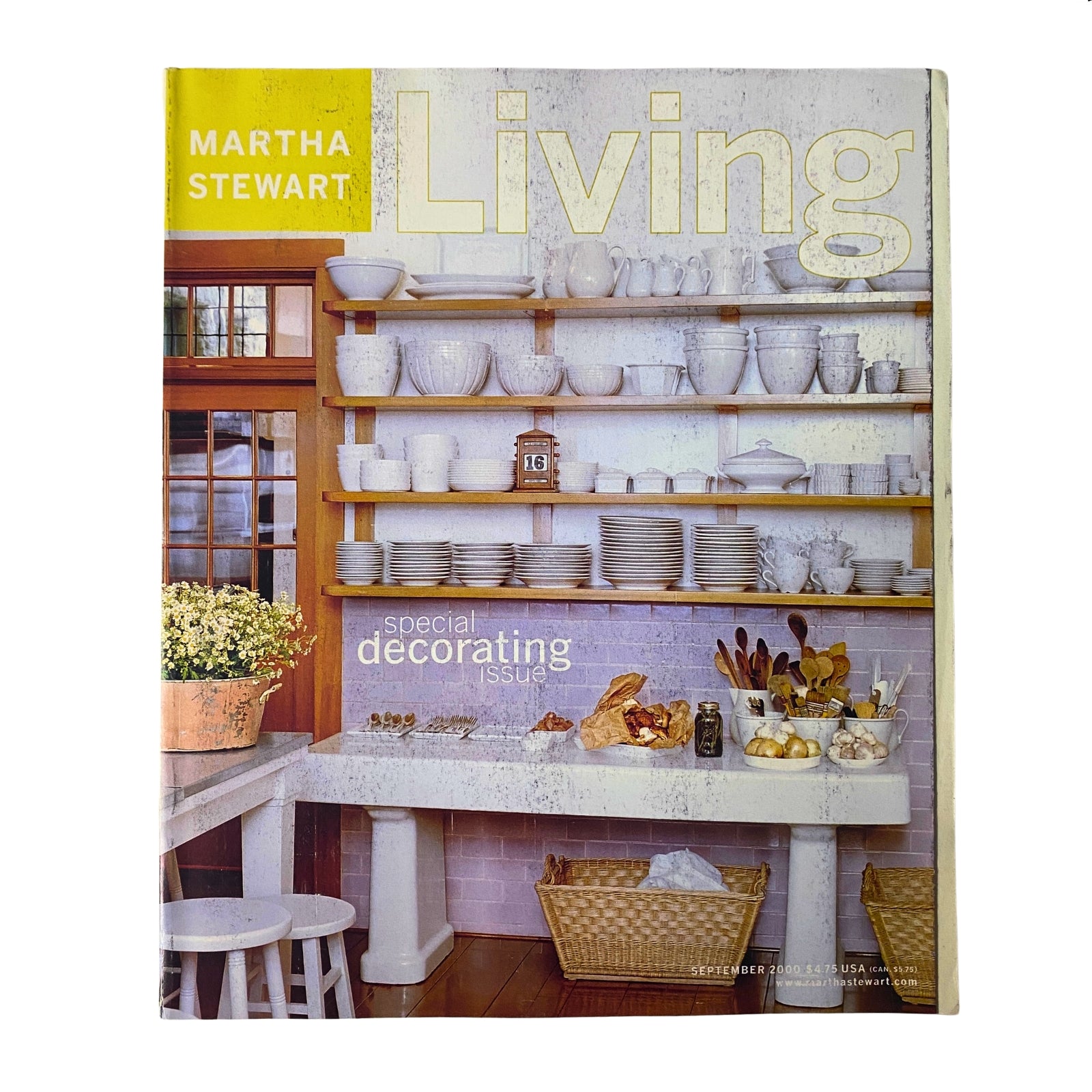 Martha Stewart Living Magazine September 2000 Decorating Issue No Label VG