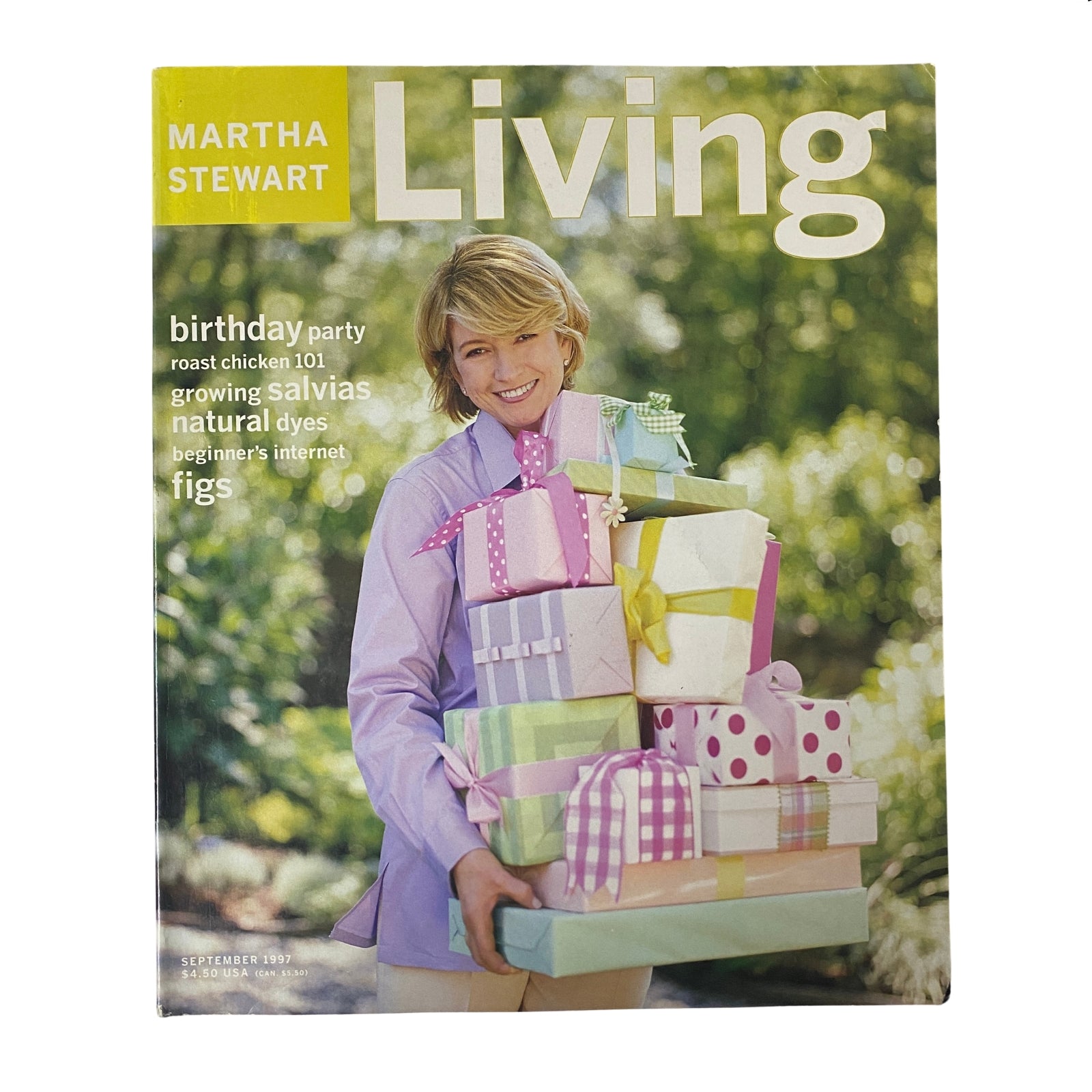 Martha Stewart Living Magazine September 1997 Martha Stewart Cover No Label