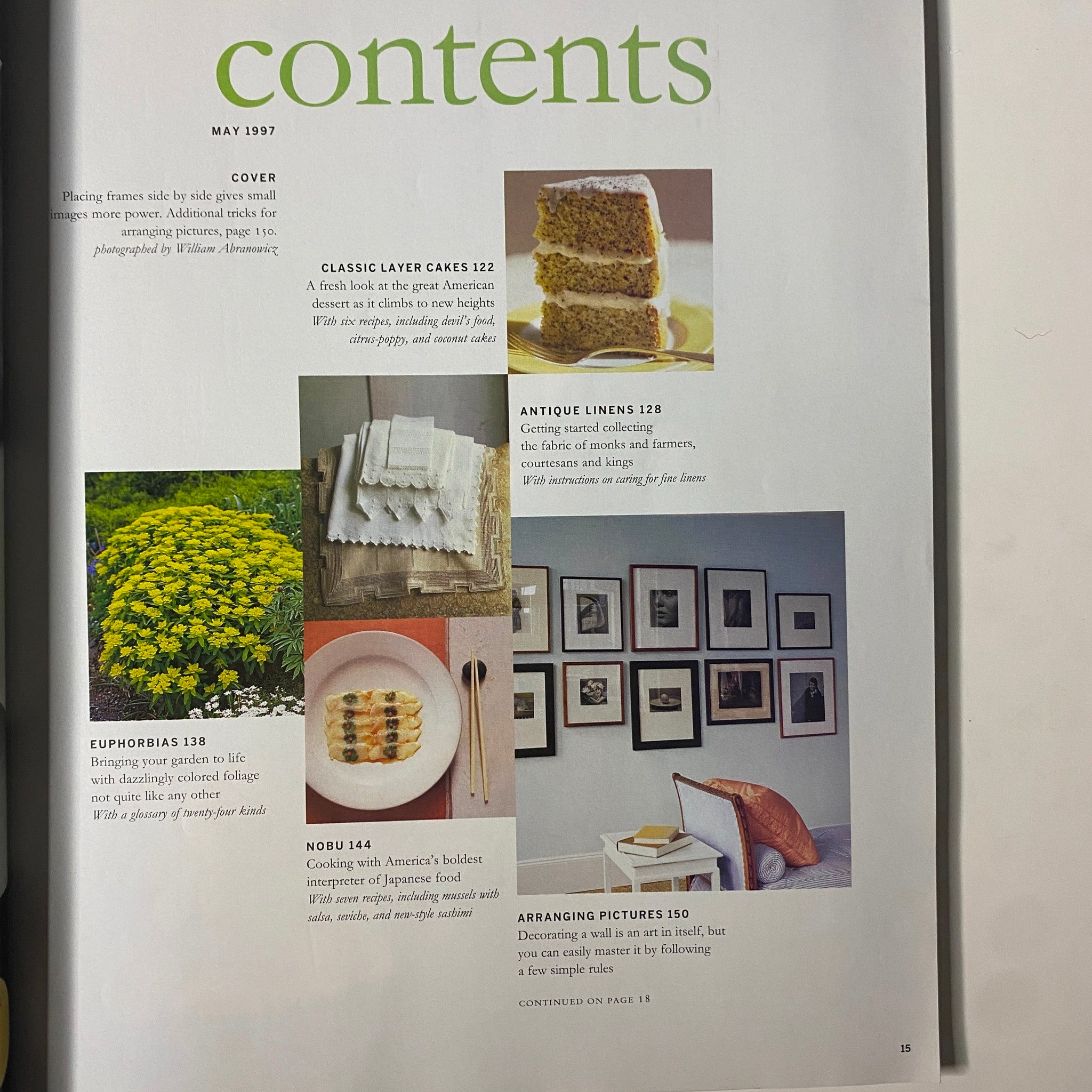 Martha Stewart Living Magazine May 1997 Classic Layer Cakes No Label