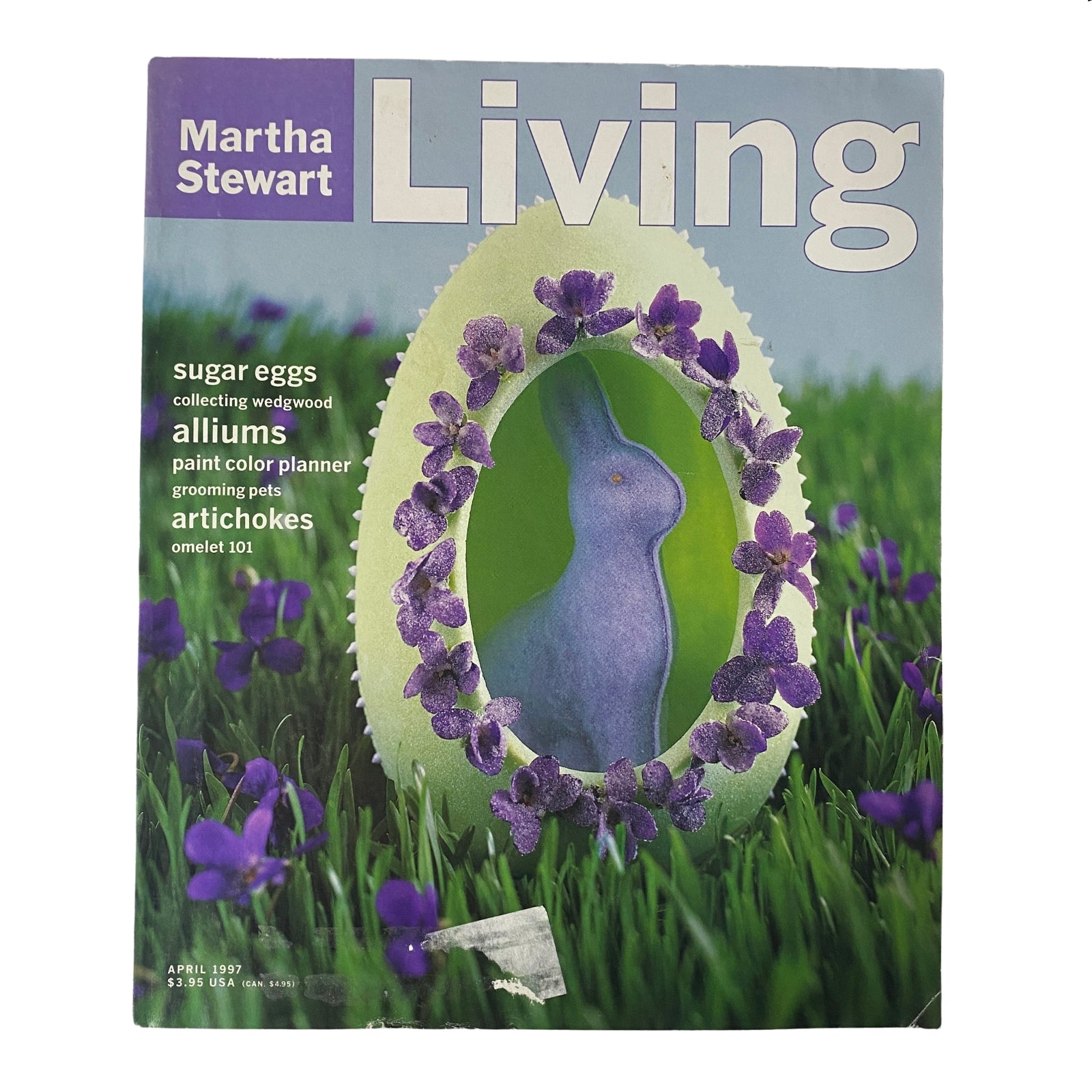 Martha Stewart Living Magazine April 1997 A Large-View Sugar Egg for Easter