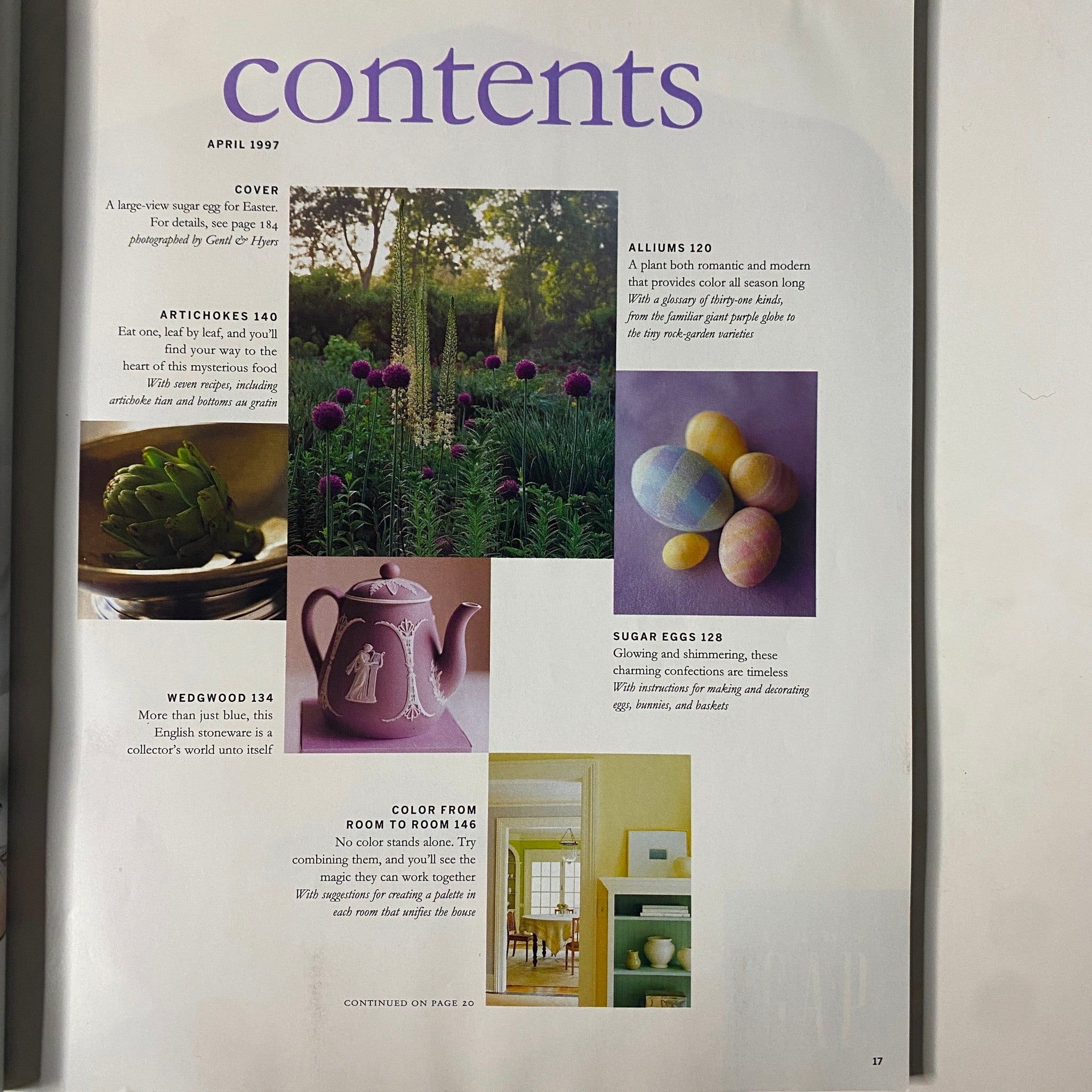 Martha Stewart Living Magazine April 1997 A Large-View Sugar Egg for Easter