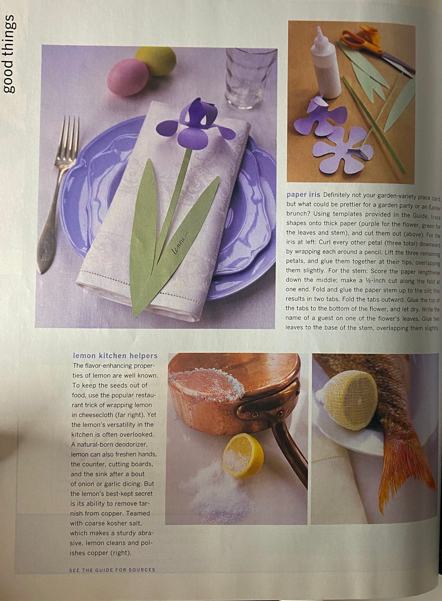 Martha Stewart Living Magazine April 1997 A Large-View Sugar Egg for Easter