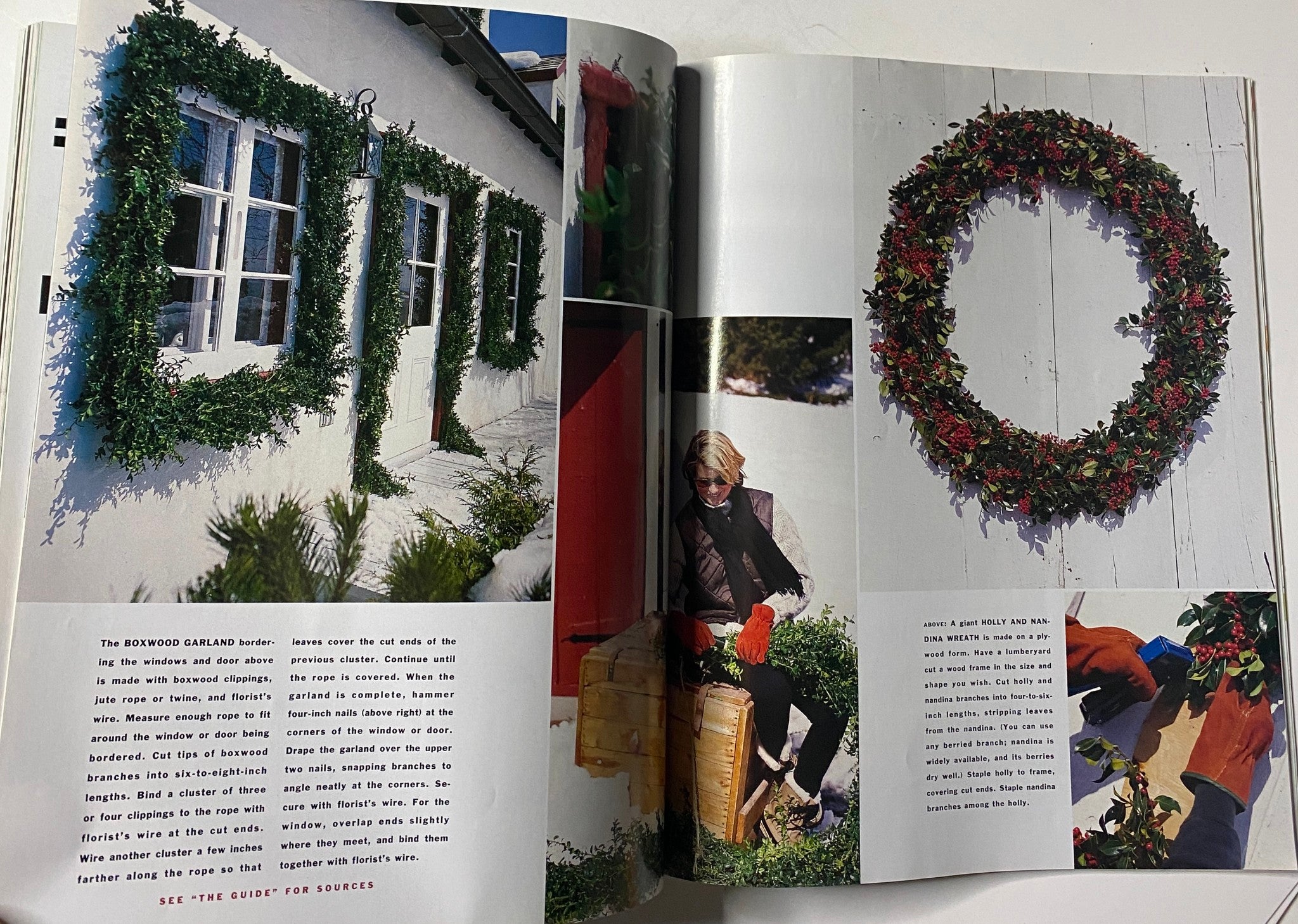 Martha Stewart Living Magazine December 1993 Wreaths and Greenery No Label