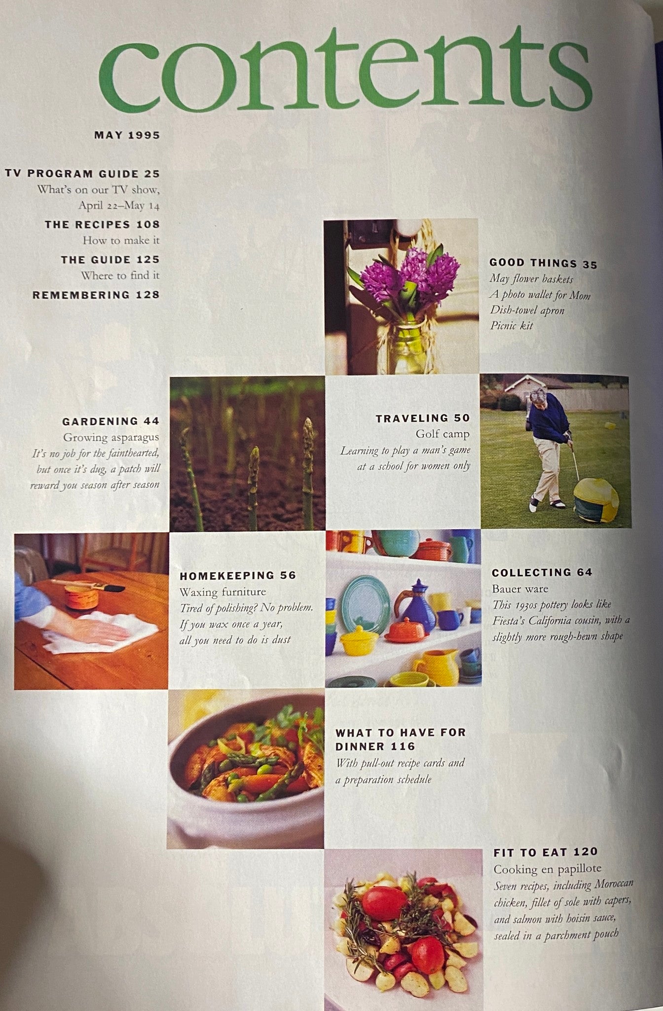 Martha Stewart Living Magazine May 1995 Martha Stewart Cover No Label