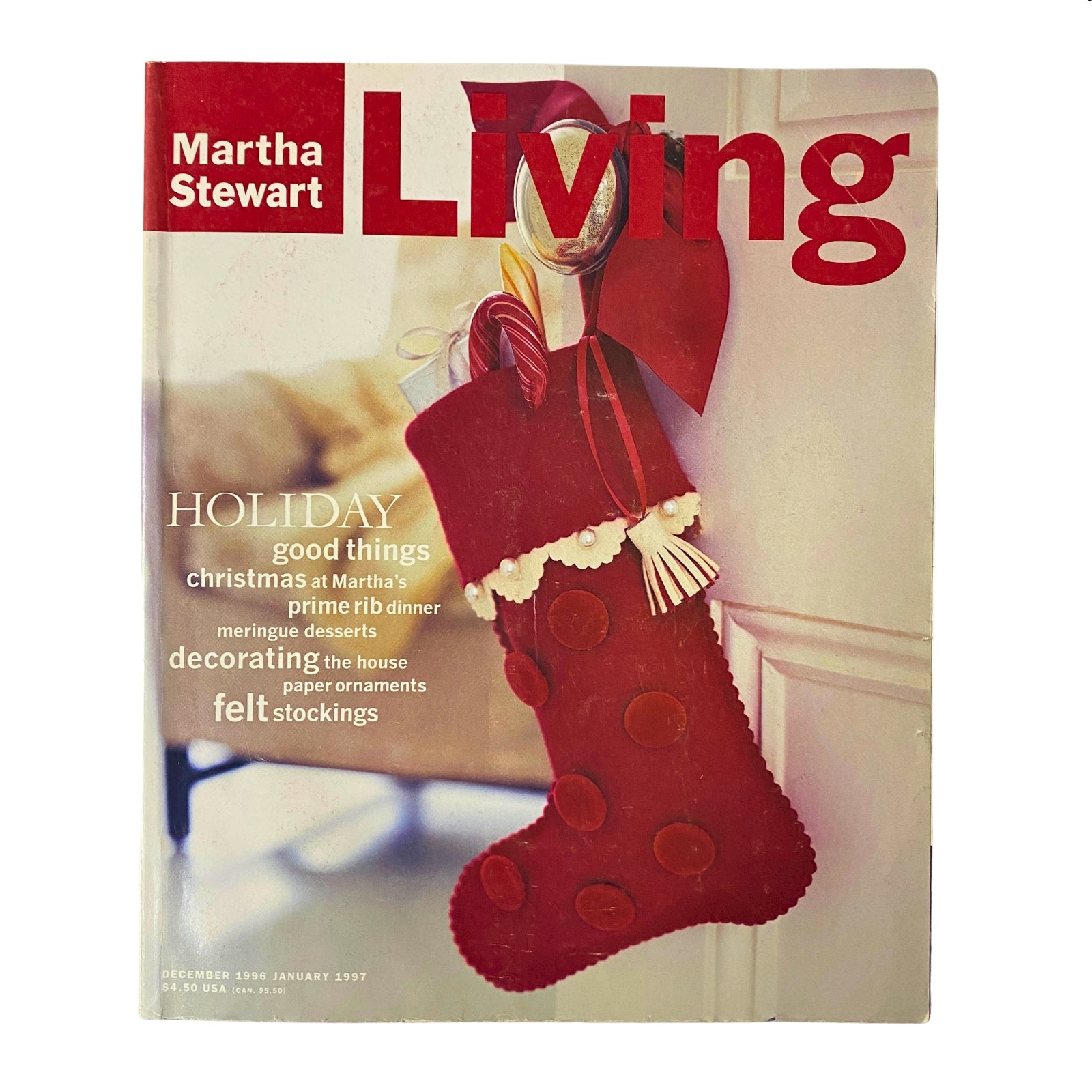 Martha Stewart Living Magazine December 1996 Christmas at Martha's No Label