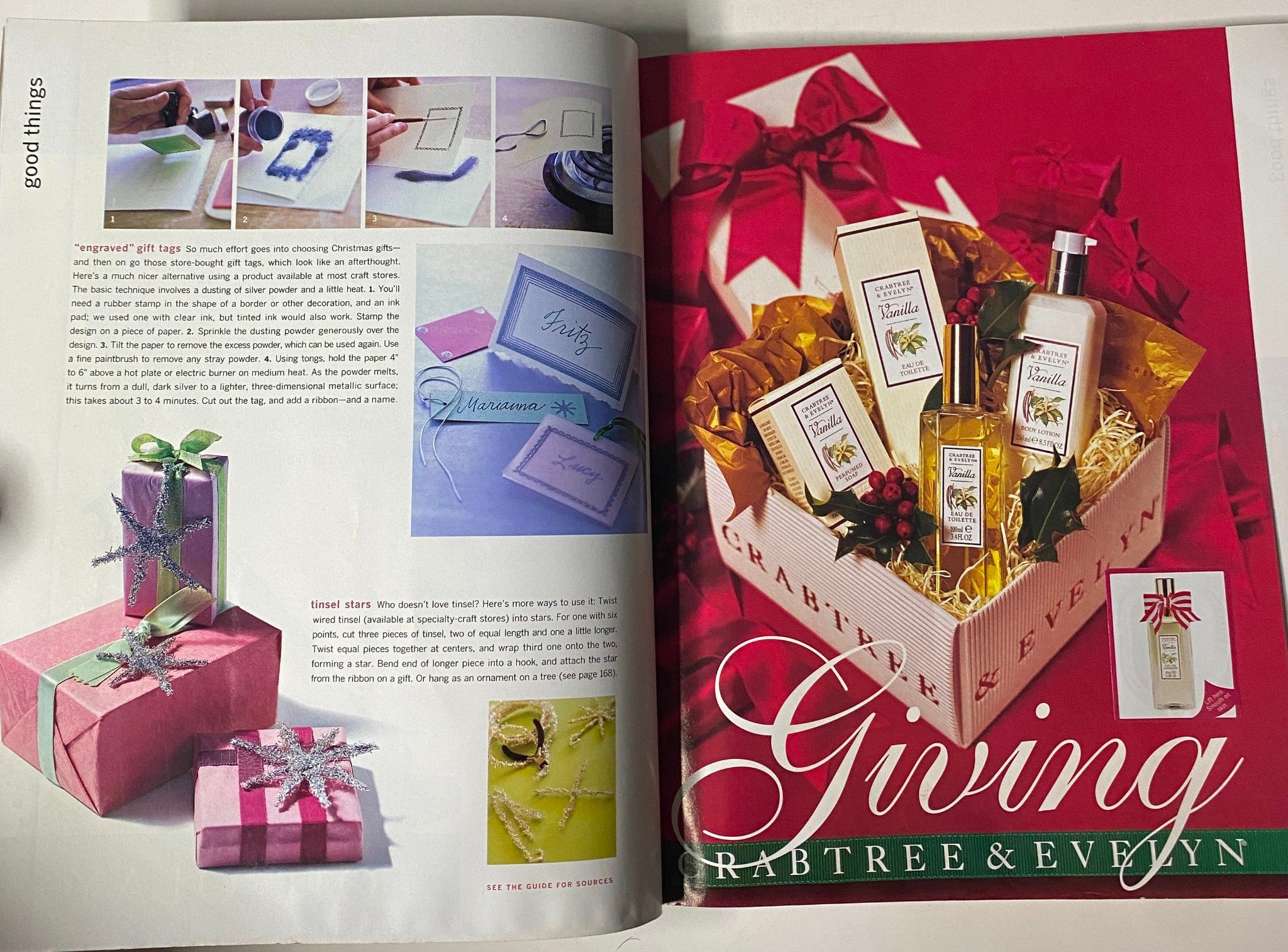Martha Stewart Living Magazine December 1996 Christmas at Martha's No Label