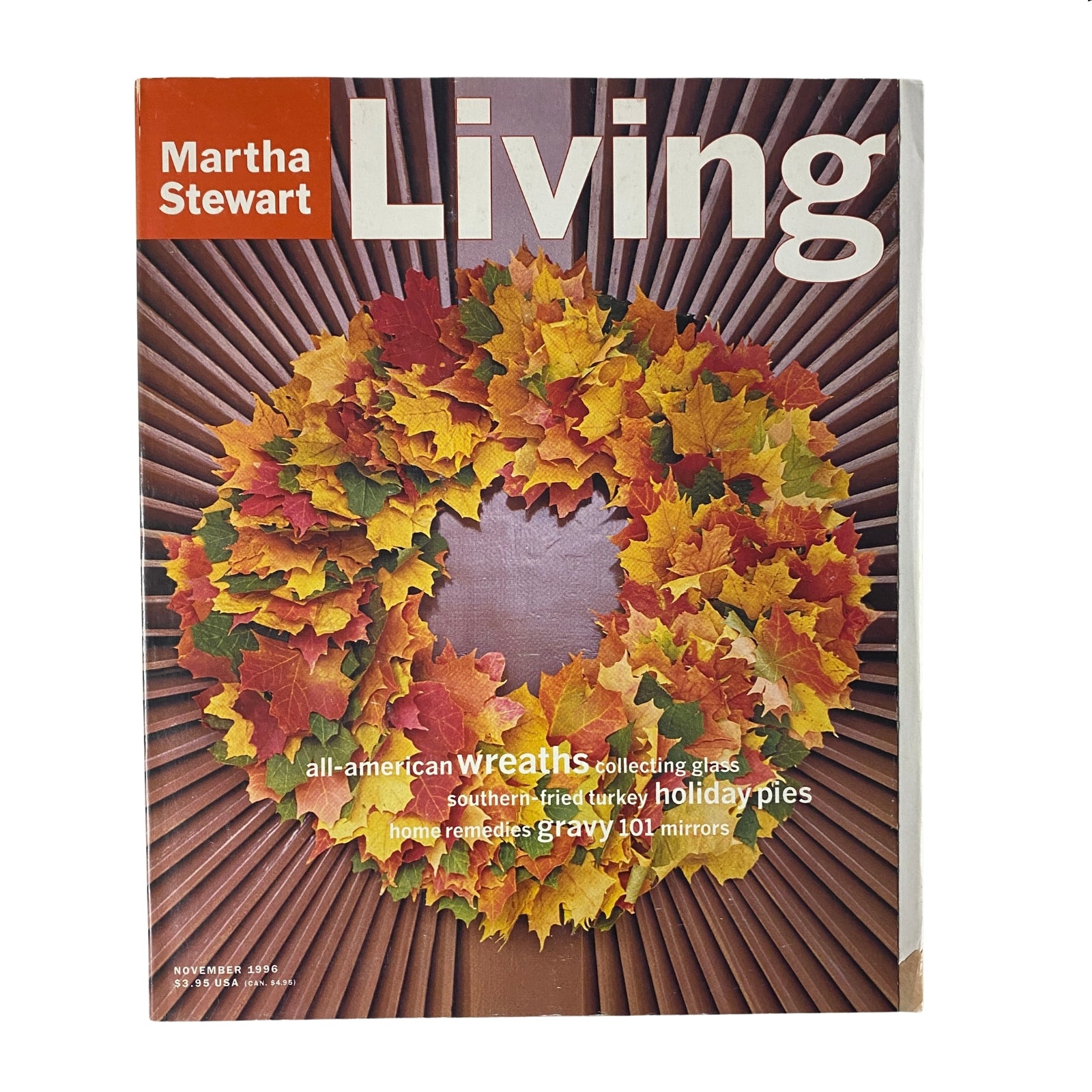 Martha Stewart Living Magazine November 1996 All-American Wreaths No Label