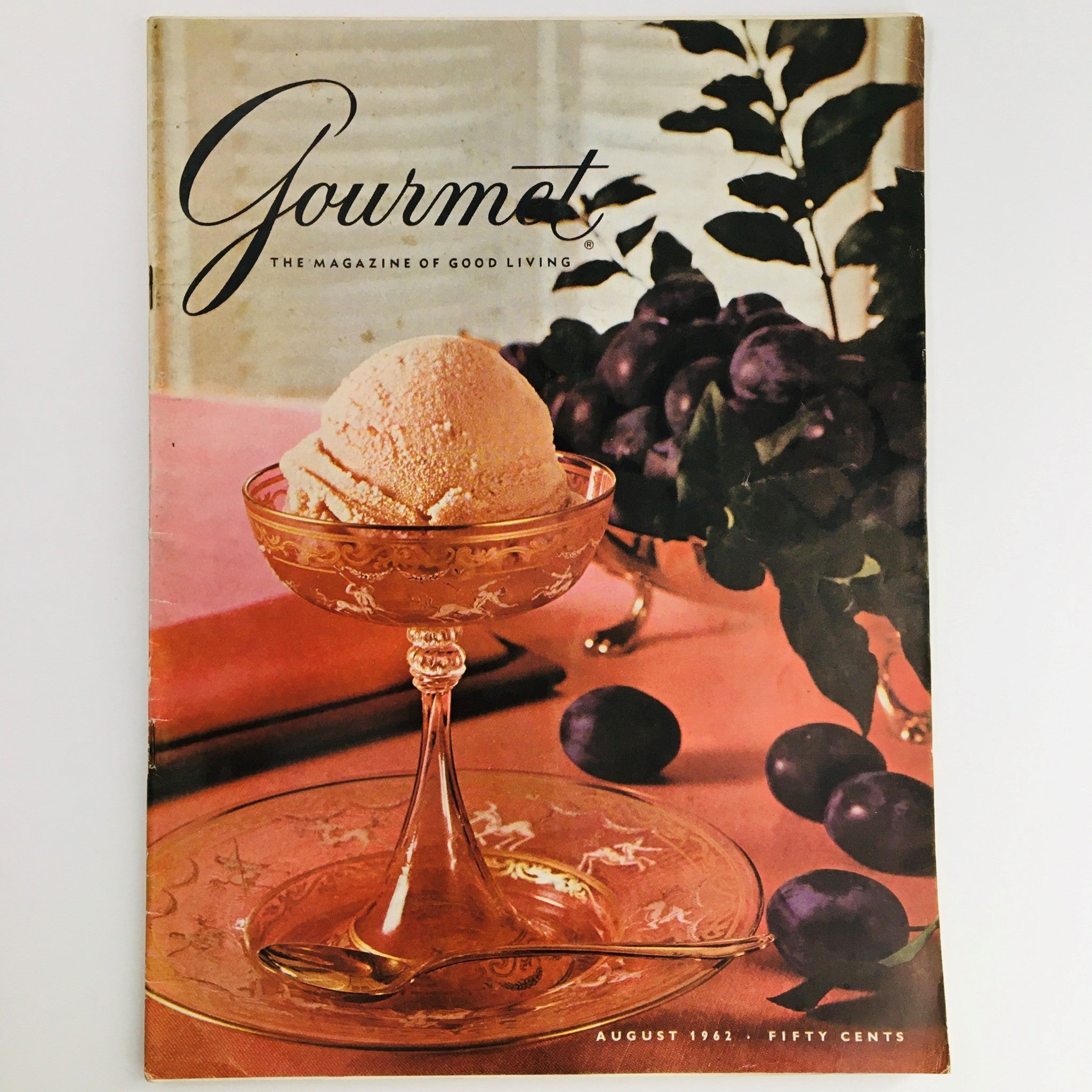 Gourmet Magazine of Good Living August 1962 The Cordial Touch Feature, No Label