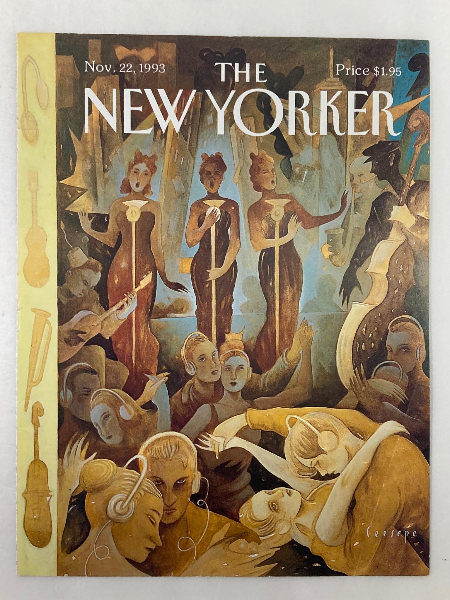 COVER ONLY The New Yorker November 22 1993 Plugged In by Ceesepe No Label