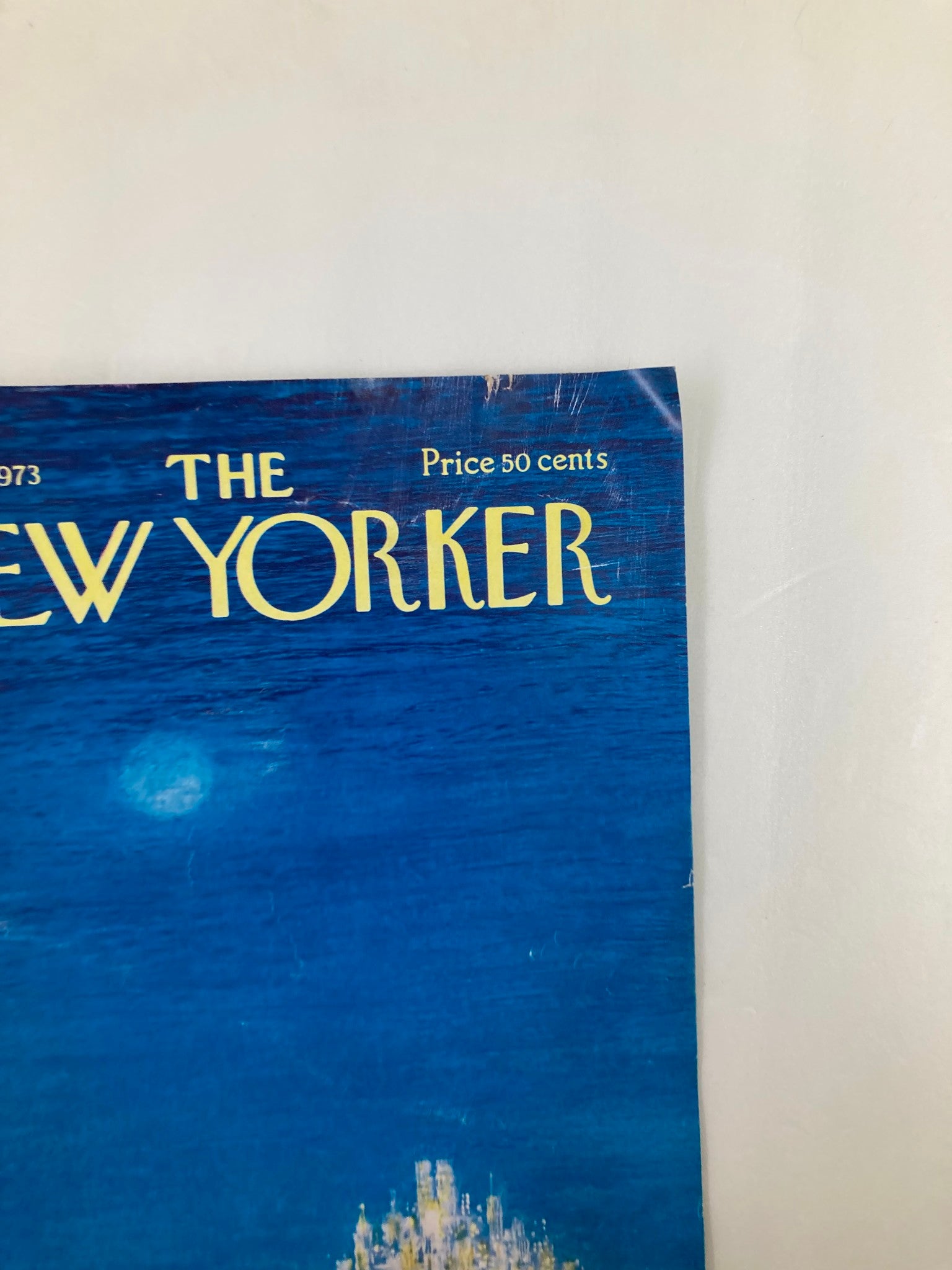 COVER ONLY The New Yorker December 3 1973 Midnight Blue by Robert Weber No Label