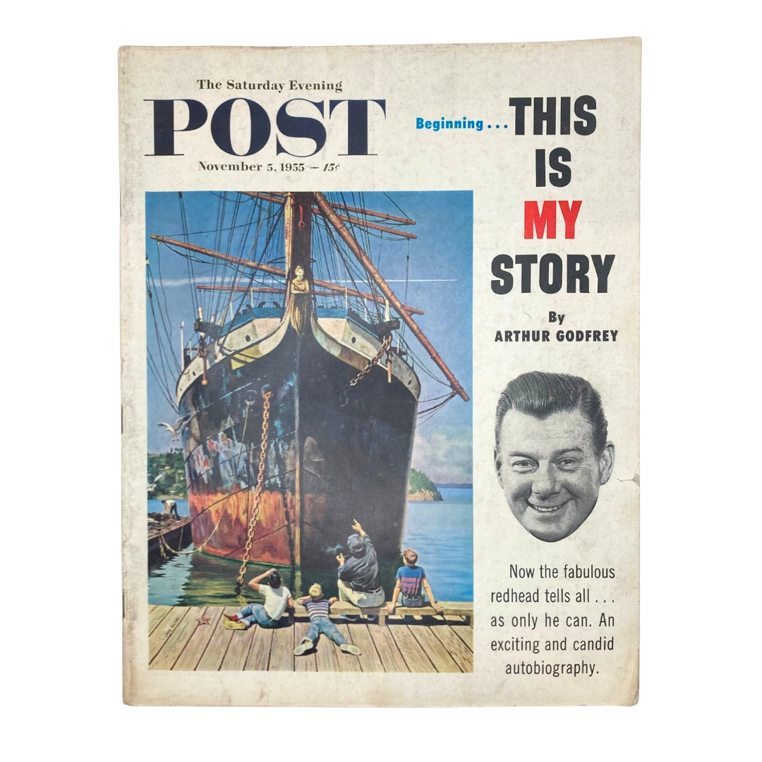 Saturday Evening Post Magazine November 5 1955 Arthur Godfrey Story No Label